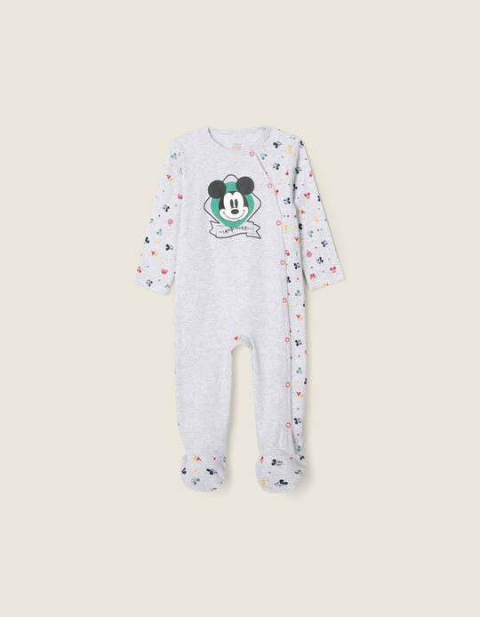Sleepsuit for Baby Boys 'Camp Mickey', Grey