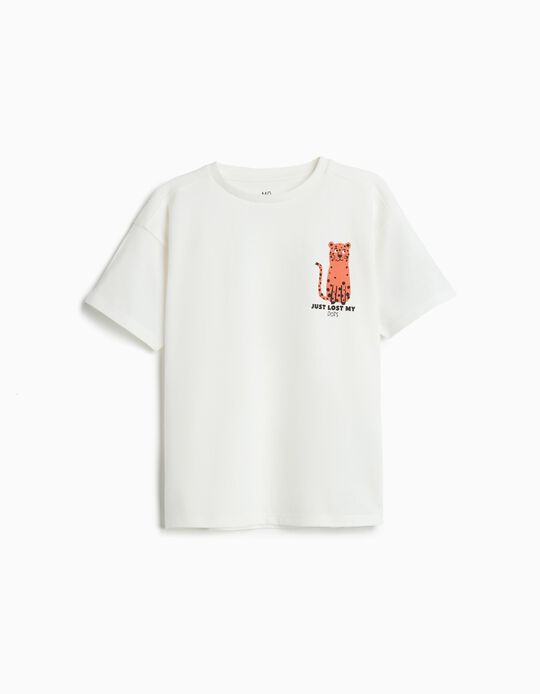 Comprar Online T-shirt Estampada, Menino, Branco