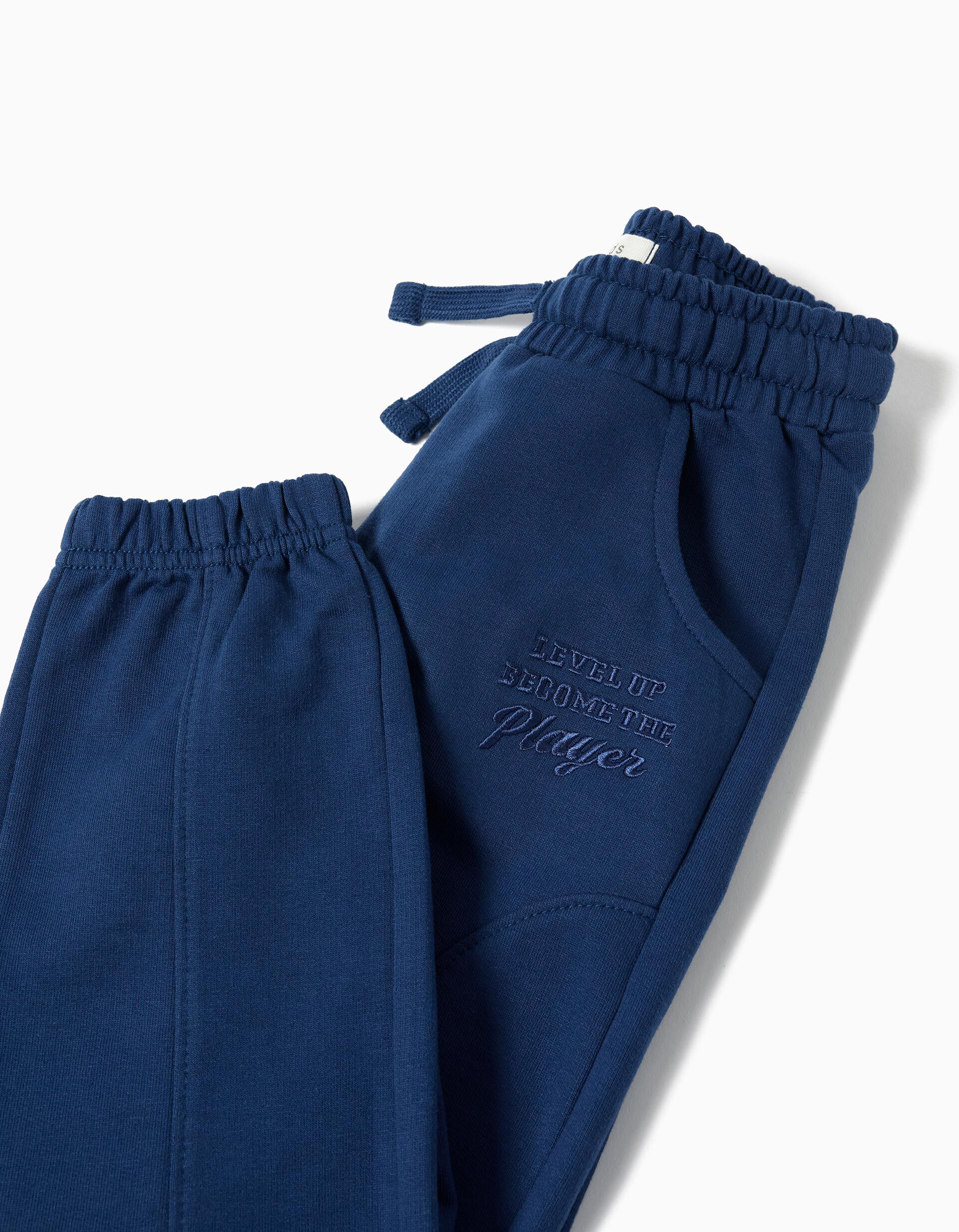 Comprar Online Cal&ccedil;as de Felpa, Menino, Azul 