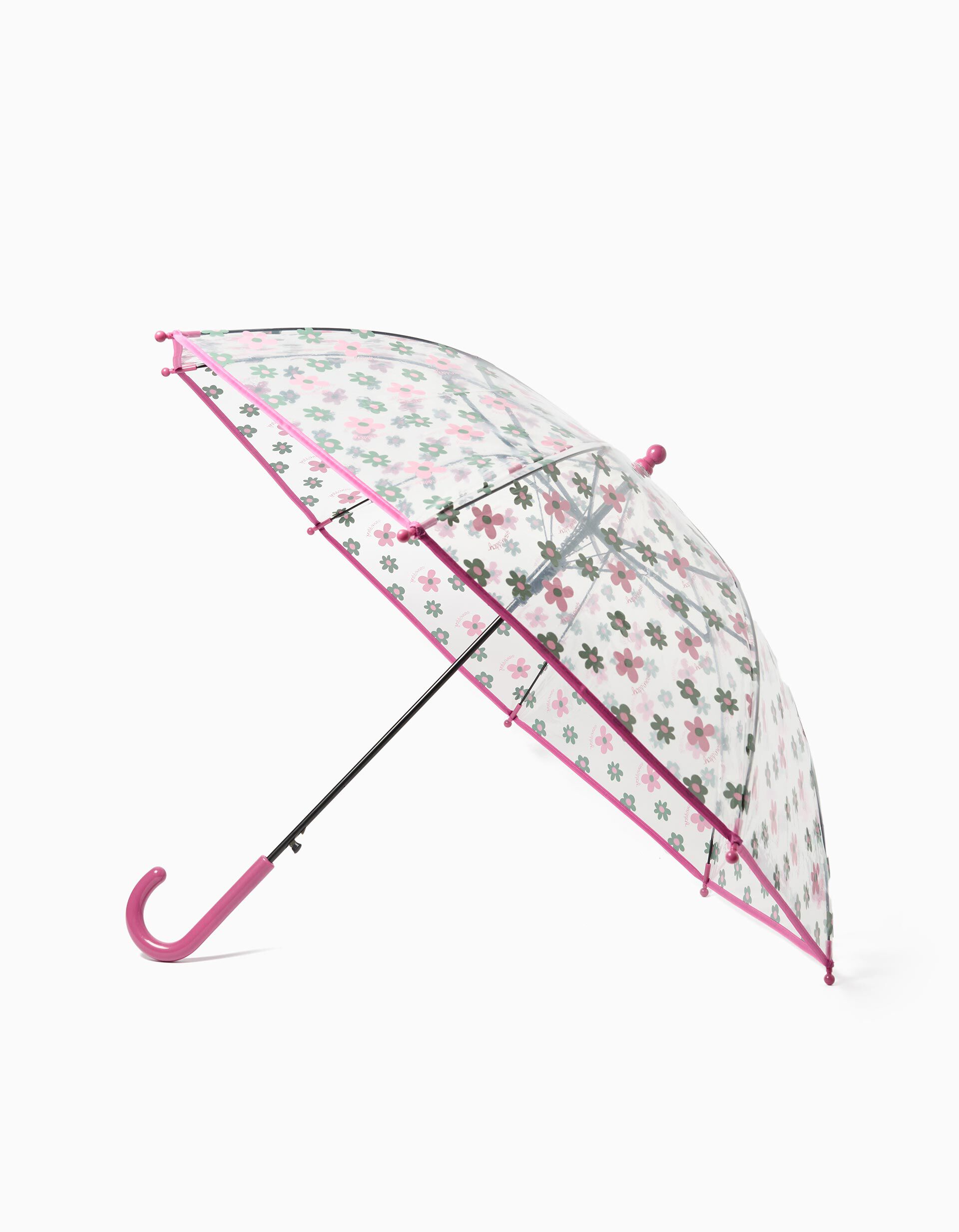 Comprar Online Guarda-chuva Transparente, Menina, Rosa 