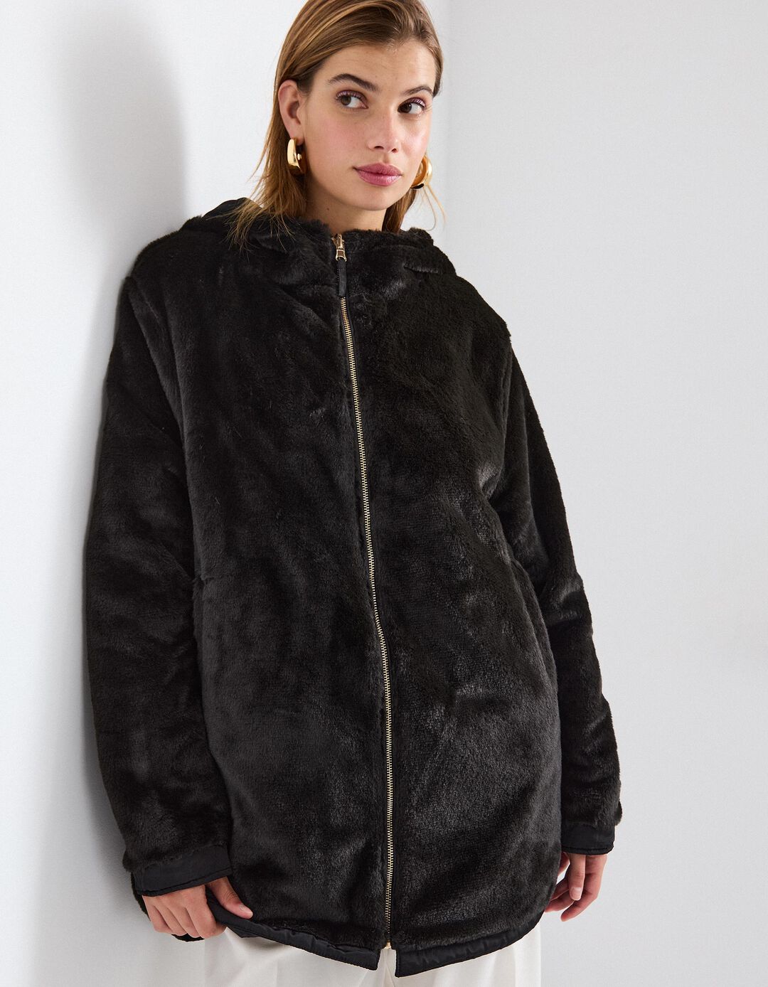 Parka Reversível, Mulher, Preto