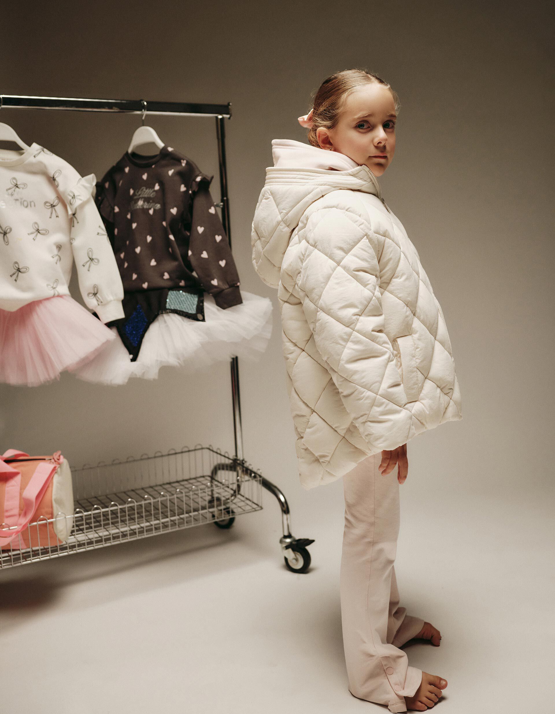 Comprar Online Casaco Acolchoado Capuz, Menina, Branco