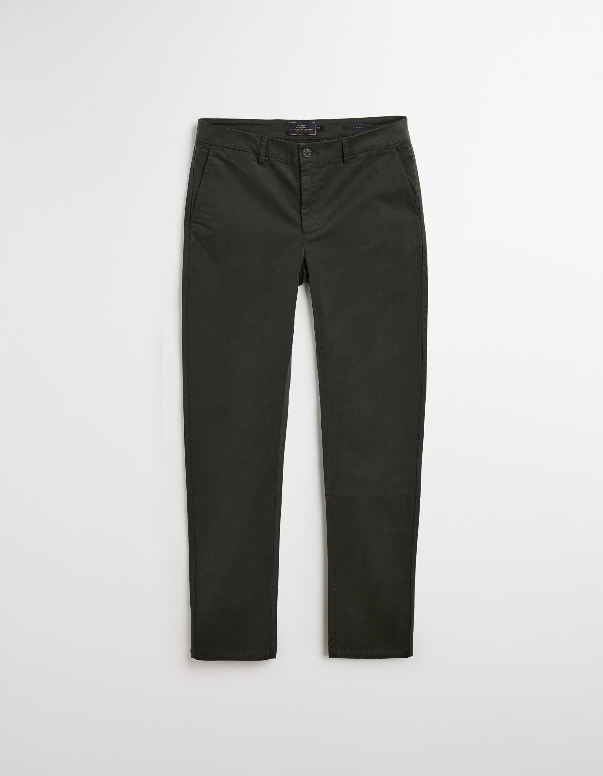 Comprar Online Cal&ccedil;as Chino Slim, Homem, Verde Escuro