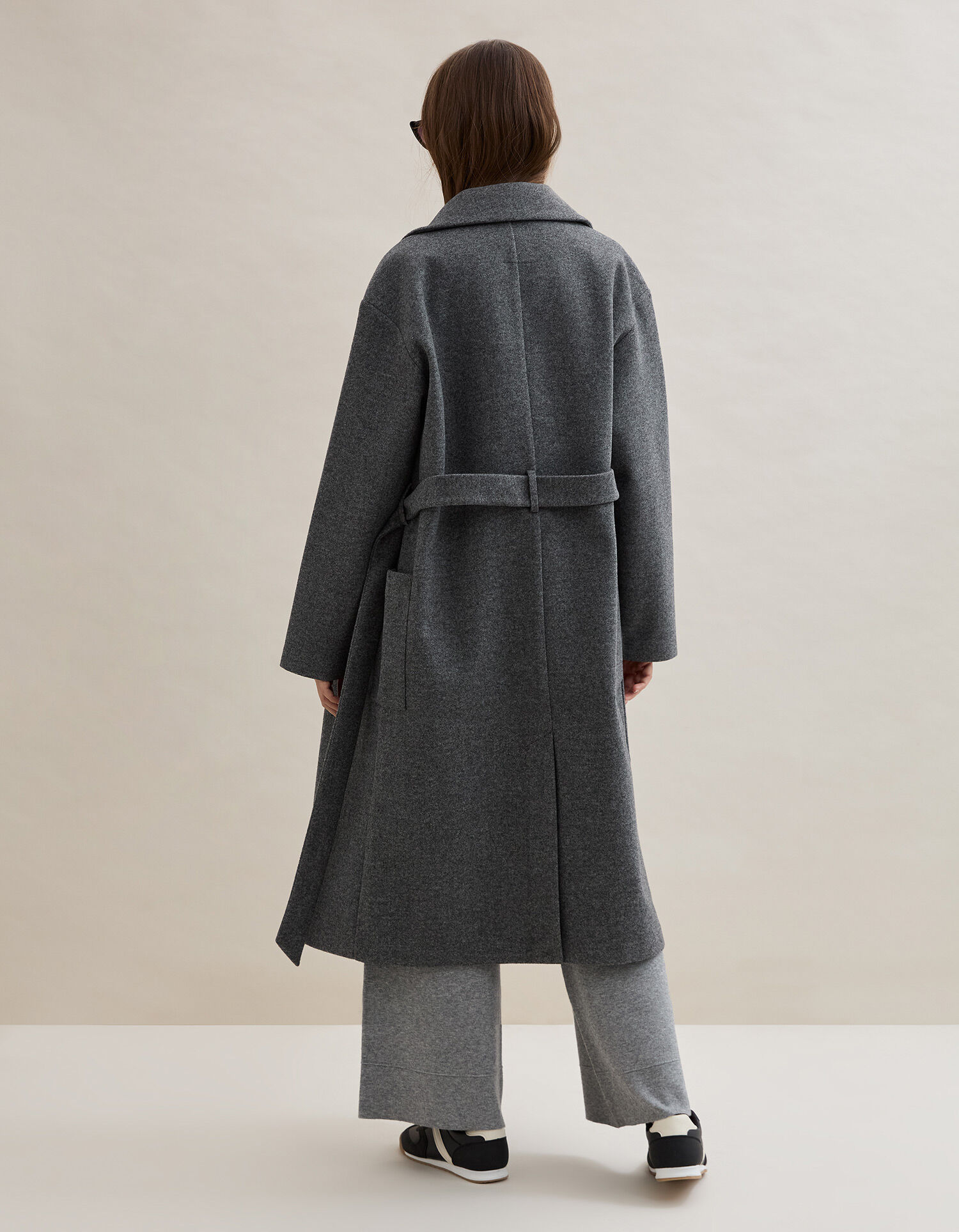 Comprar Online Casaco Comprido, Mulher, Cinzento