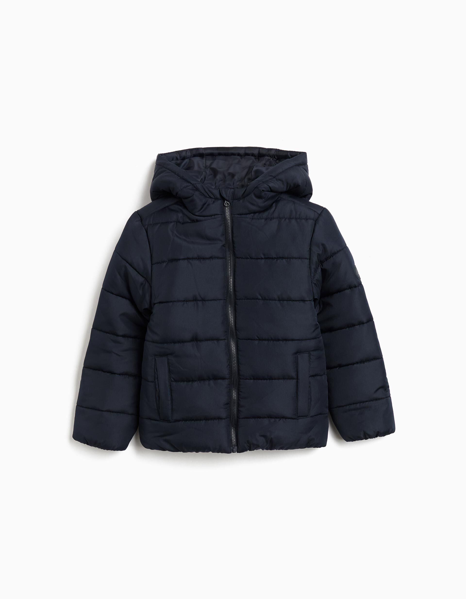 Comprar Online Casaco Acolchoado Capuz, Menino, Azul Escuro