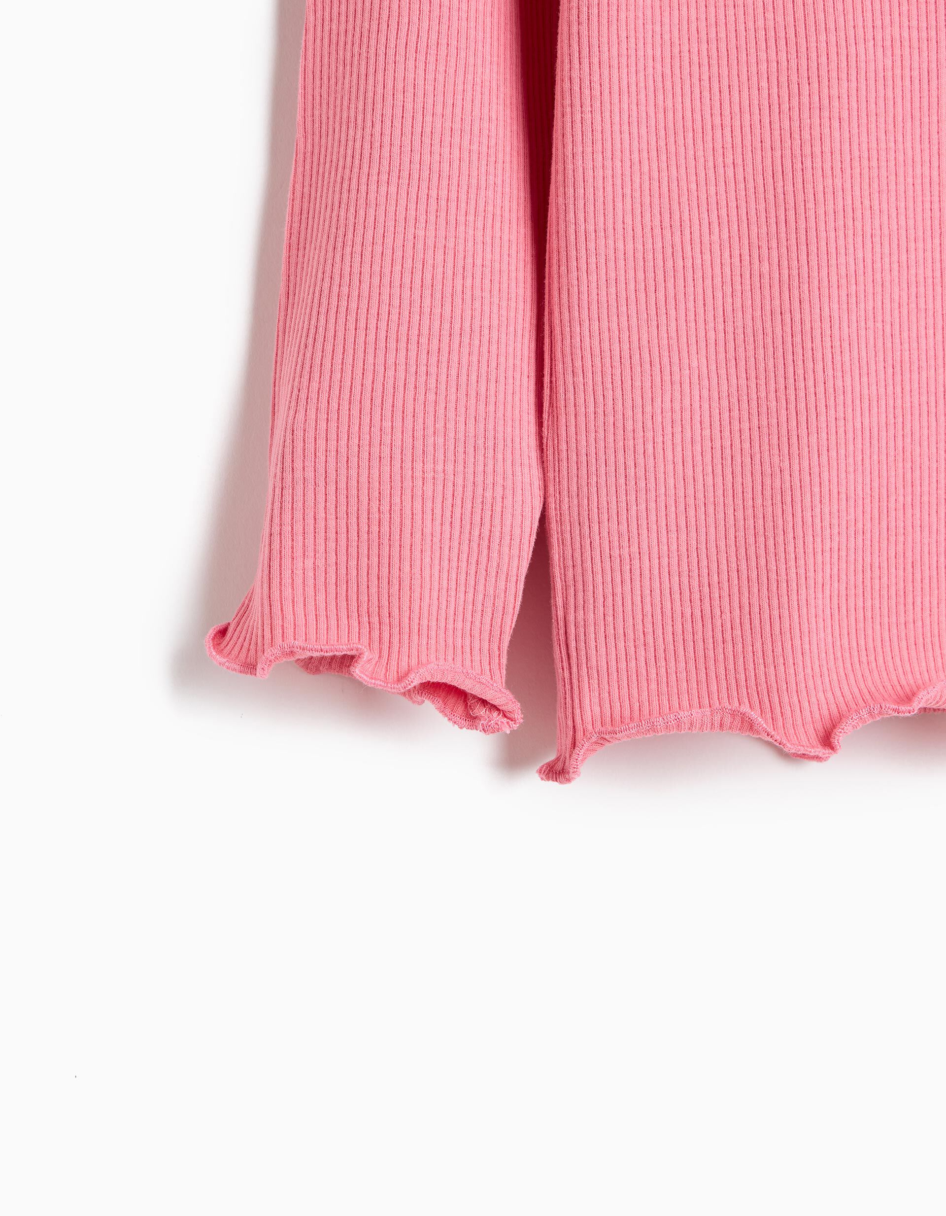Comprar Online Camisola Canelada, Menina, Rosa