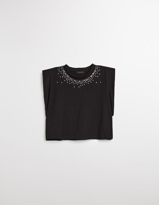 Comprar Online T-shirt sem Mangas, Mulher, Preto