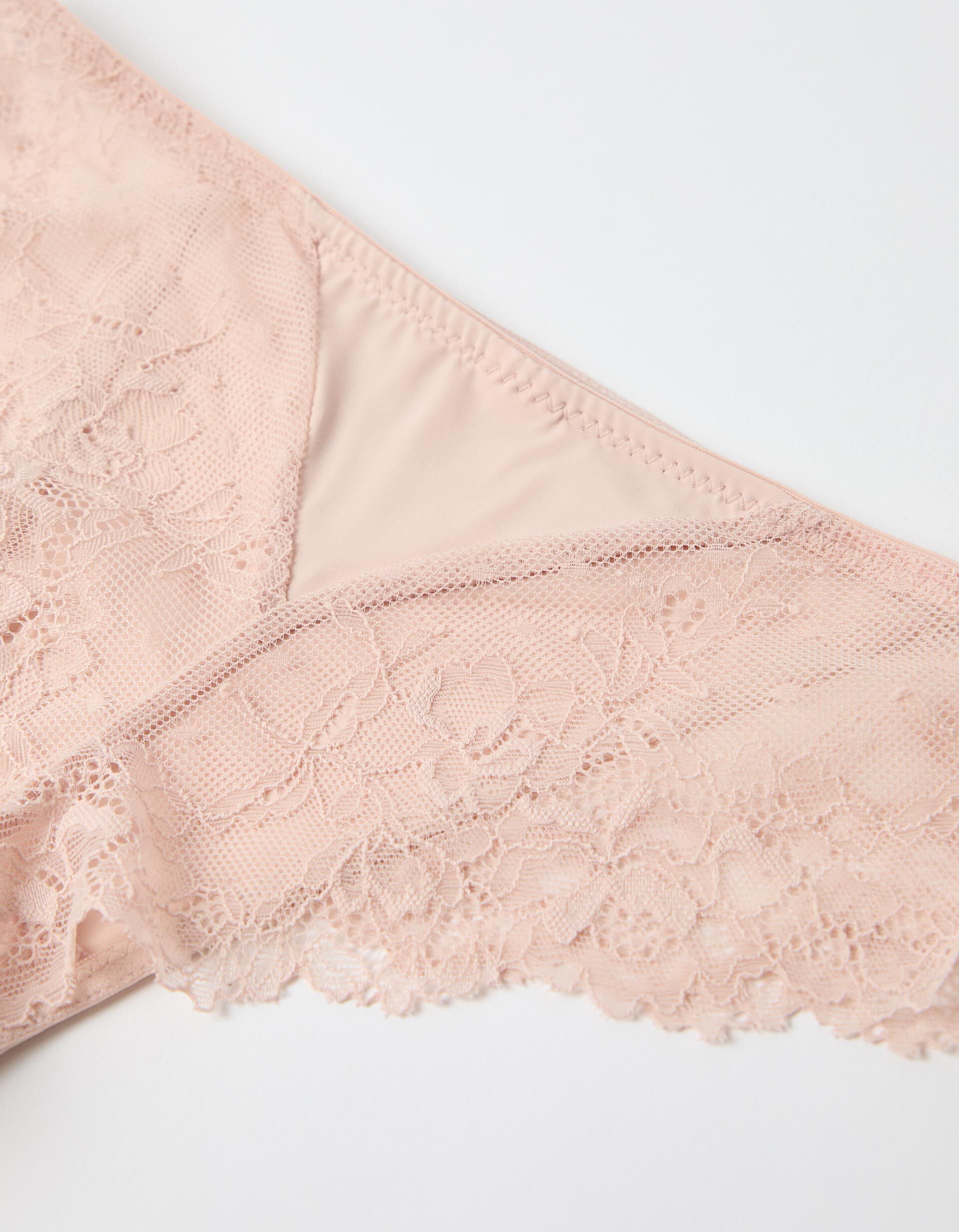 Comprar Online Cuecas Brasileiras com Renda, Mulher, Rosa Claro