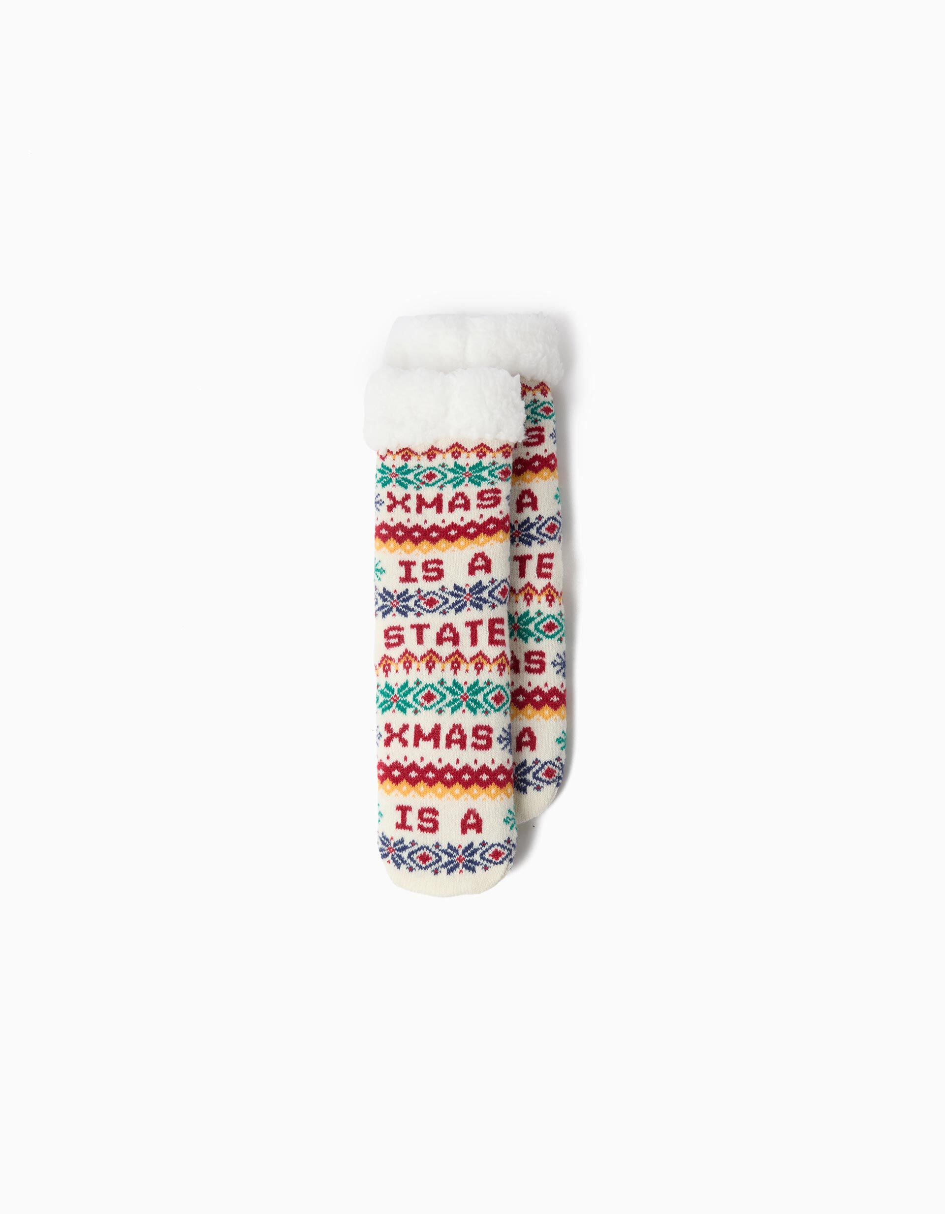 Comprar Online Par De Meias De Natal, Menino, Branco