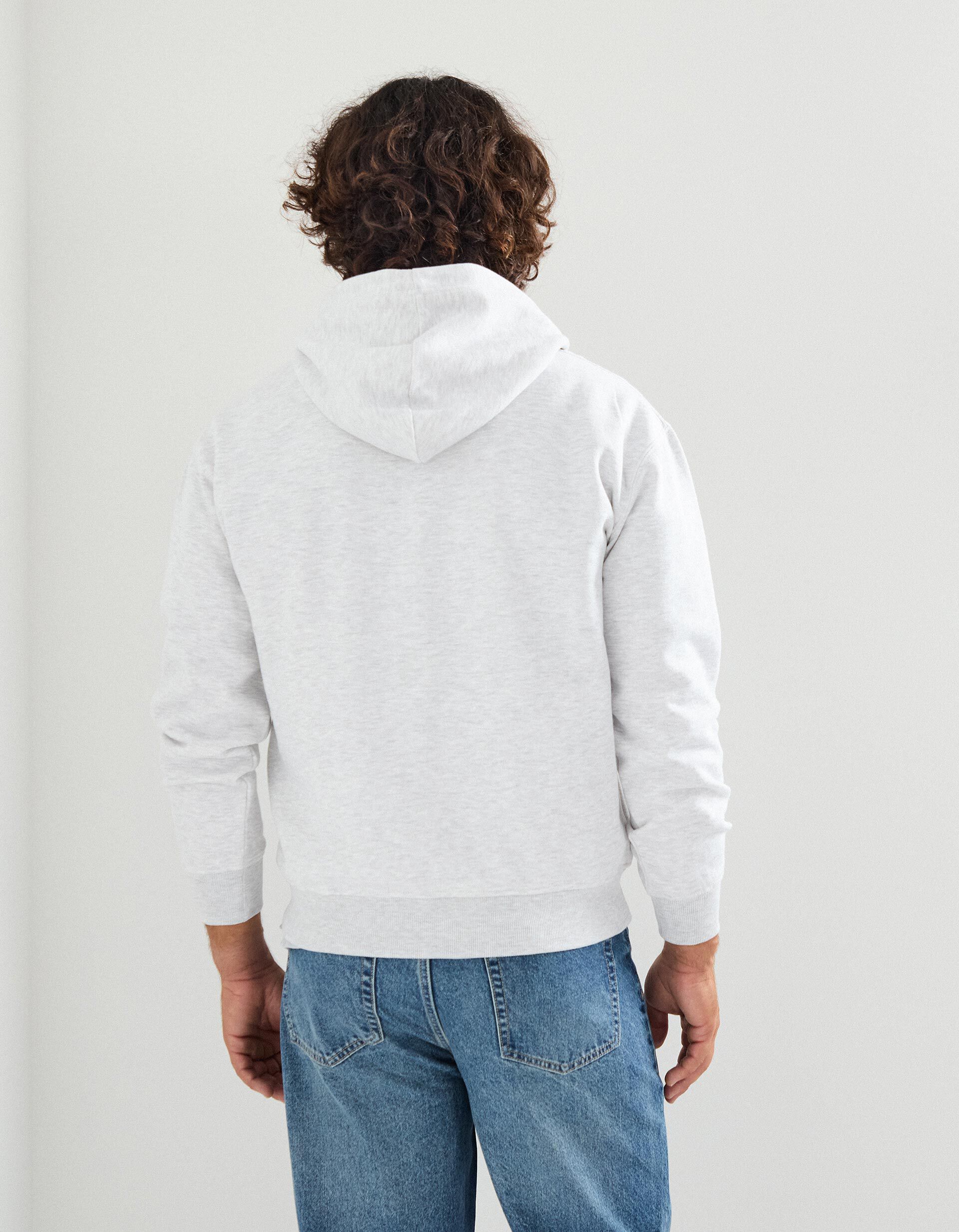 Comprar Online Sweatshirt com Capuz, Homem, Cinzento Claro