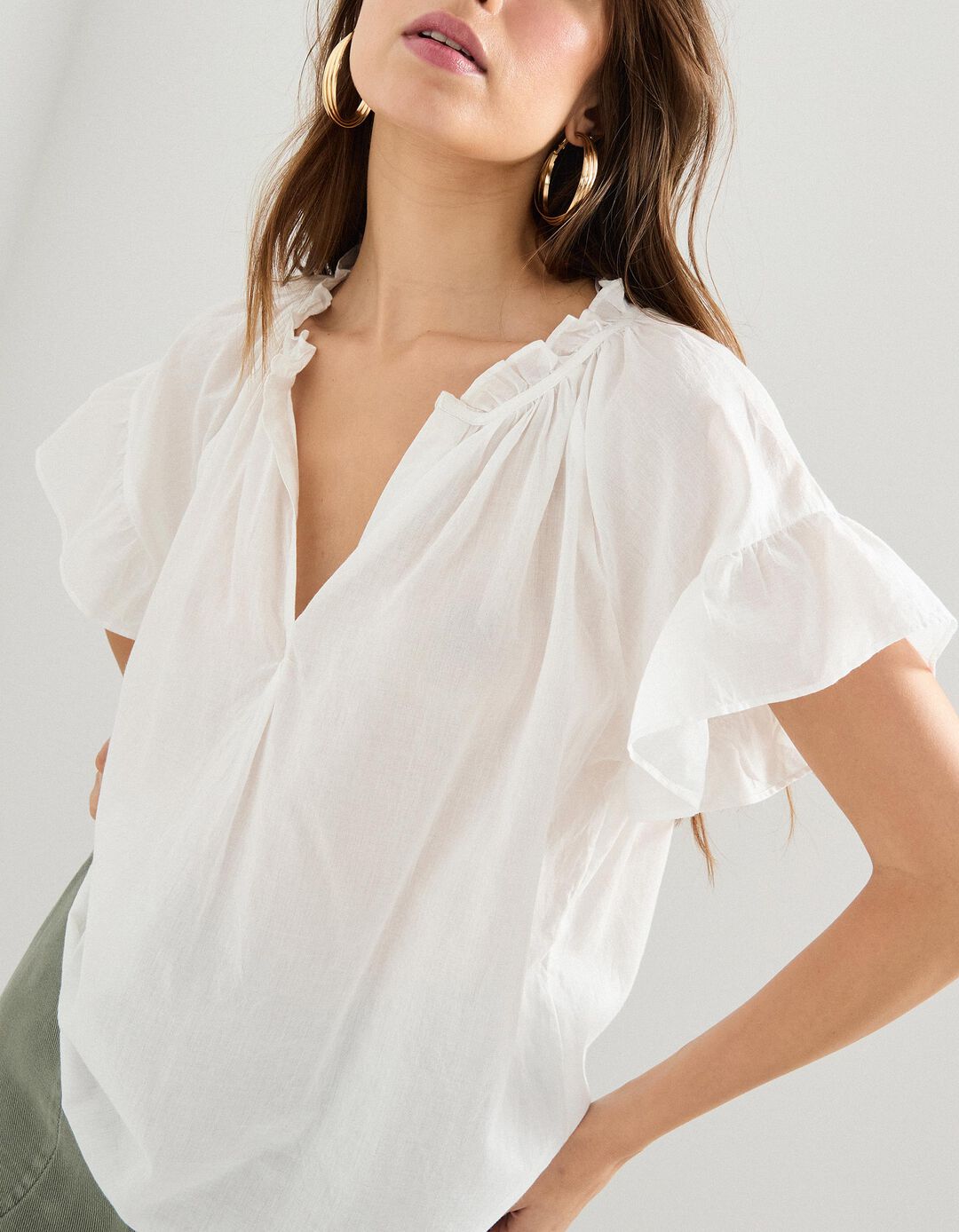 Blusa, Mulher, Branco 