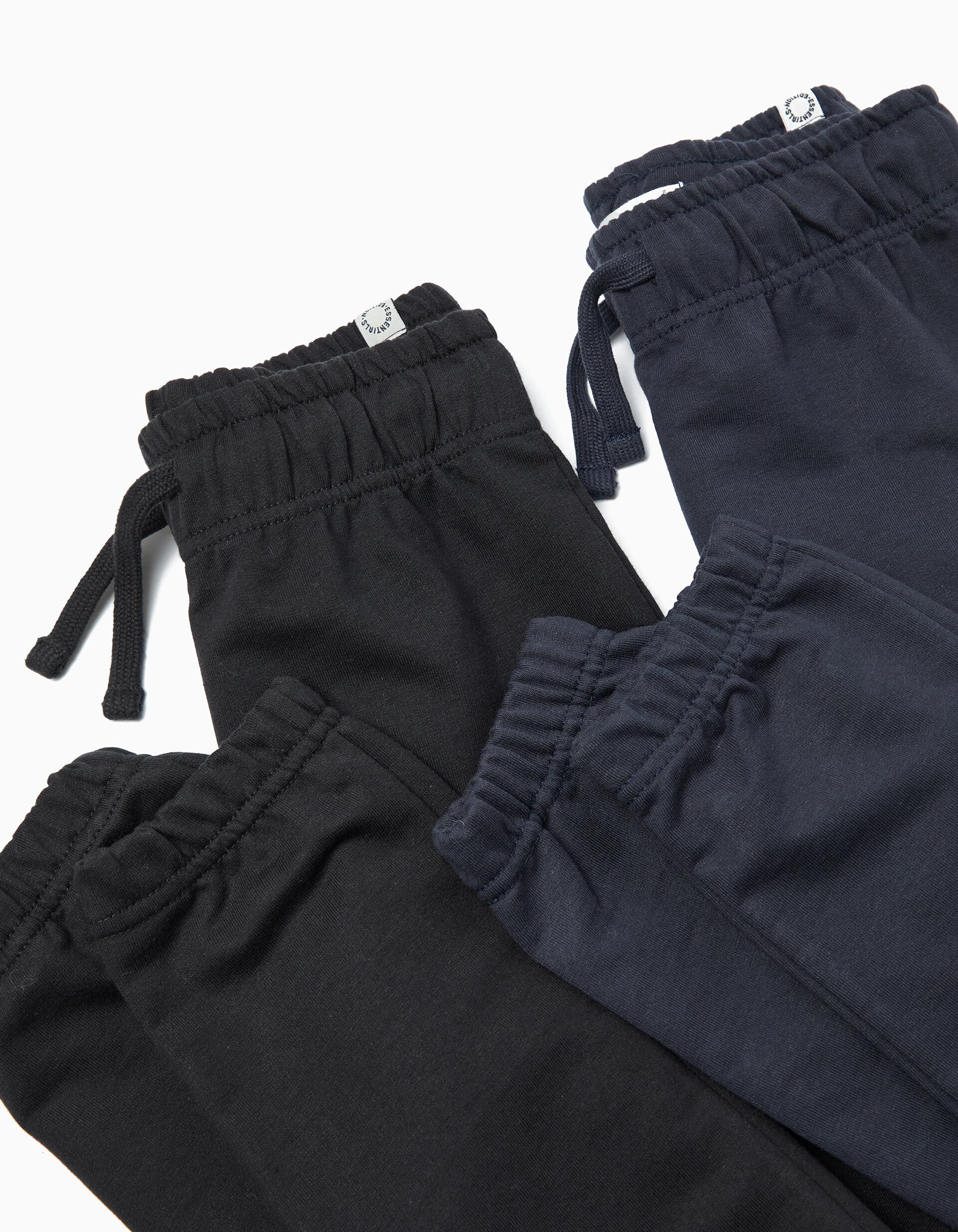 Comprar Online Pack 2 Joggers de Felpa, Menino, Preto