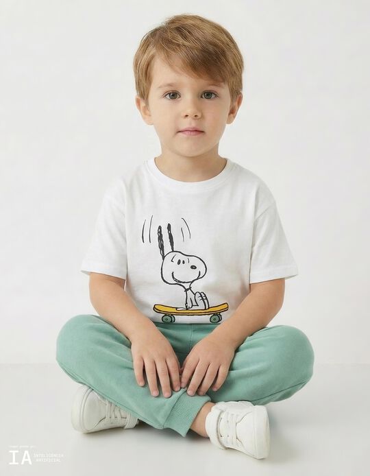 Comprar Online T-shirt 'Snoopy', Menino, Branco