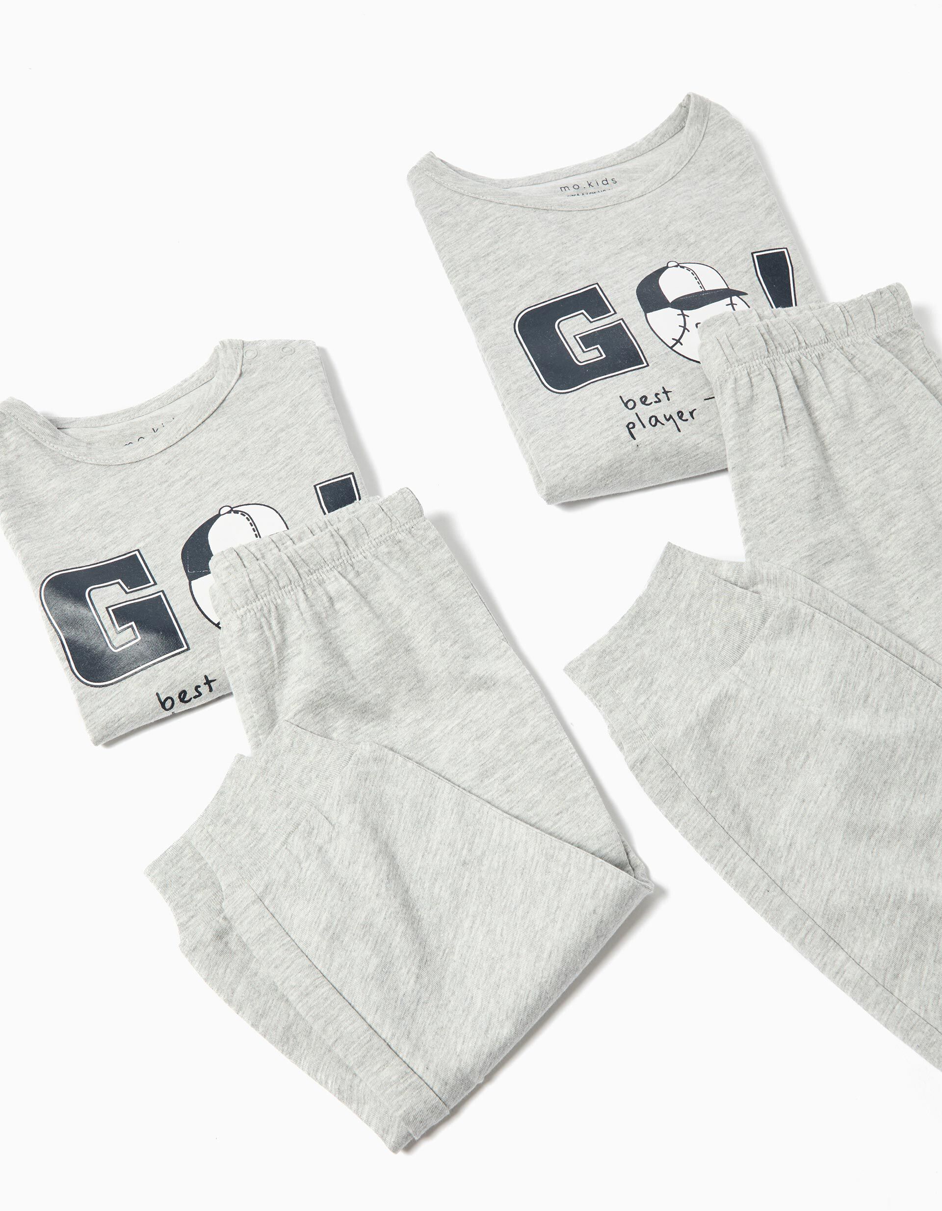 Comprar Online Pijama Jersey, Menino, Cinzento Claro