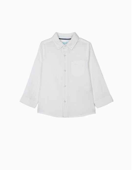 Camisa para Beb&eacute; Menino 'B&S', Branco