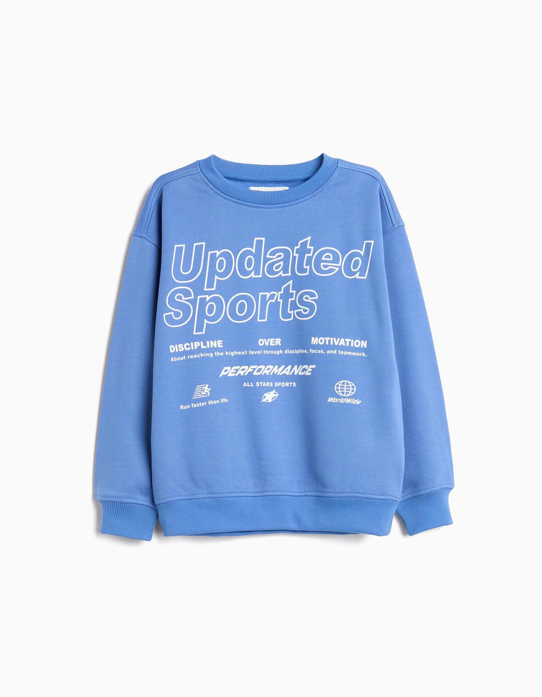 Sweatshirt de Felpa, Menino, Azul