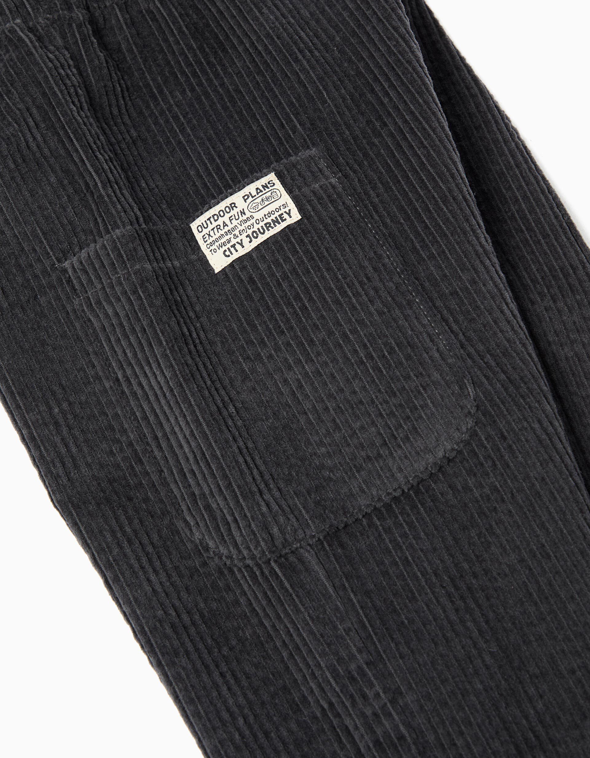 Comprar Online Cal&ccedil;as Cargo de Bombazine, Menino, Cinzento Escuro 