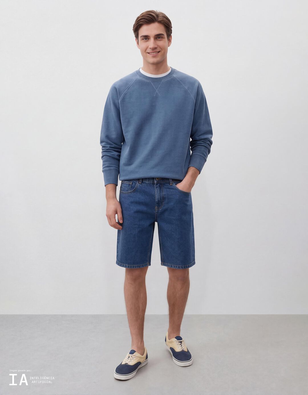 Cal&ccedil;&otilde;es de Ganga, Homem, Azul Escuro