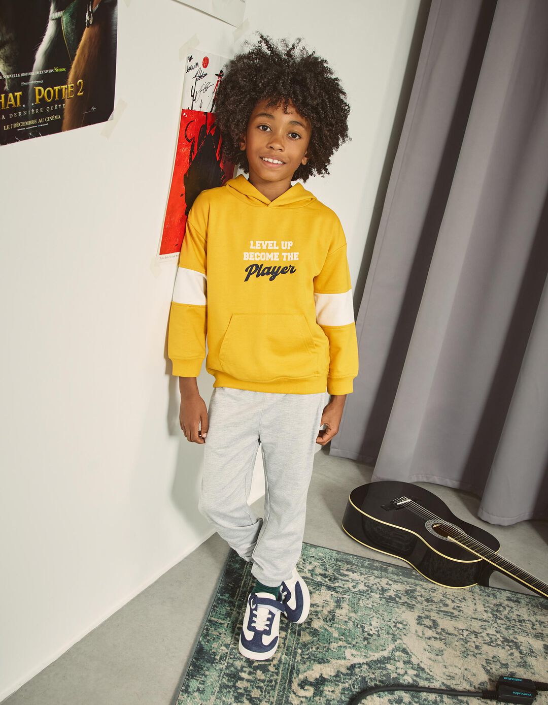 Conjunto de Jogging, Menino, Amarelo