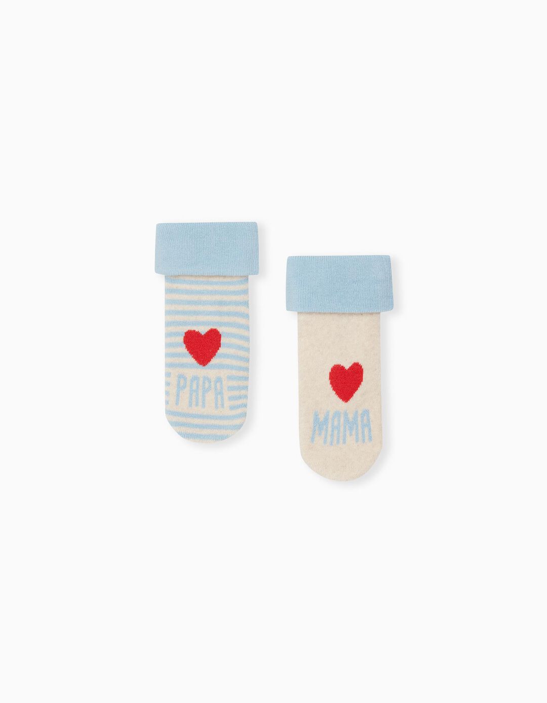 2 Pairs of Socks Pack, Baby Boys, Light Blue