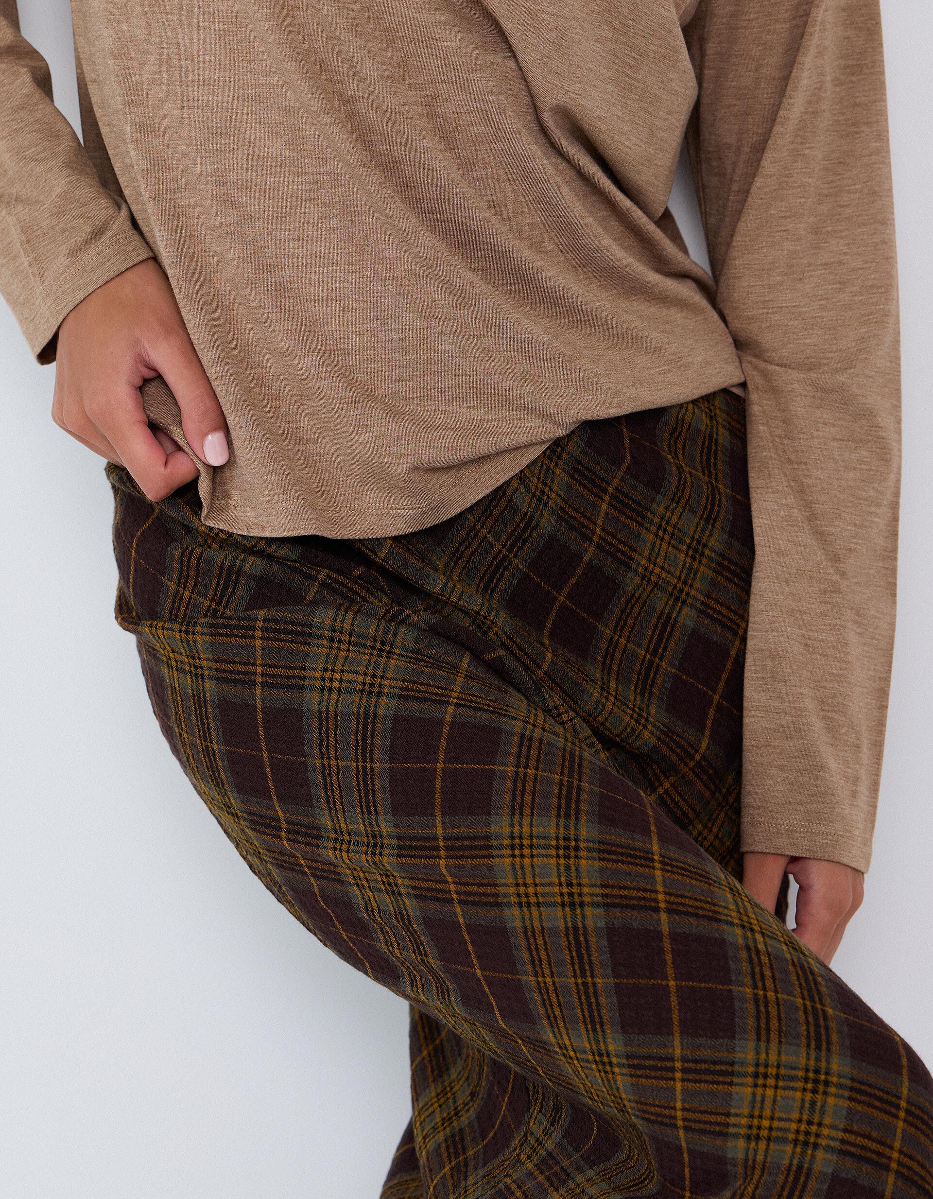 Comprar Online Saia Aos Quadrados, Mulher, Castanho