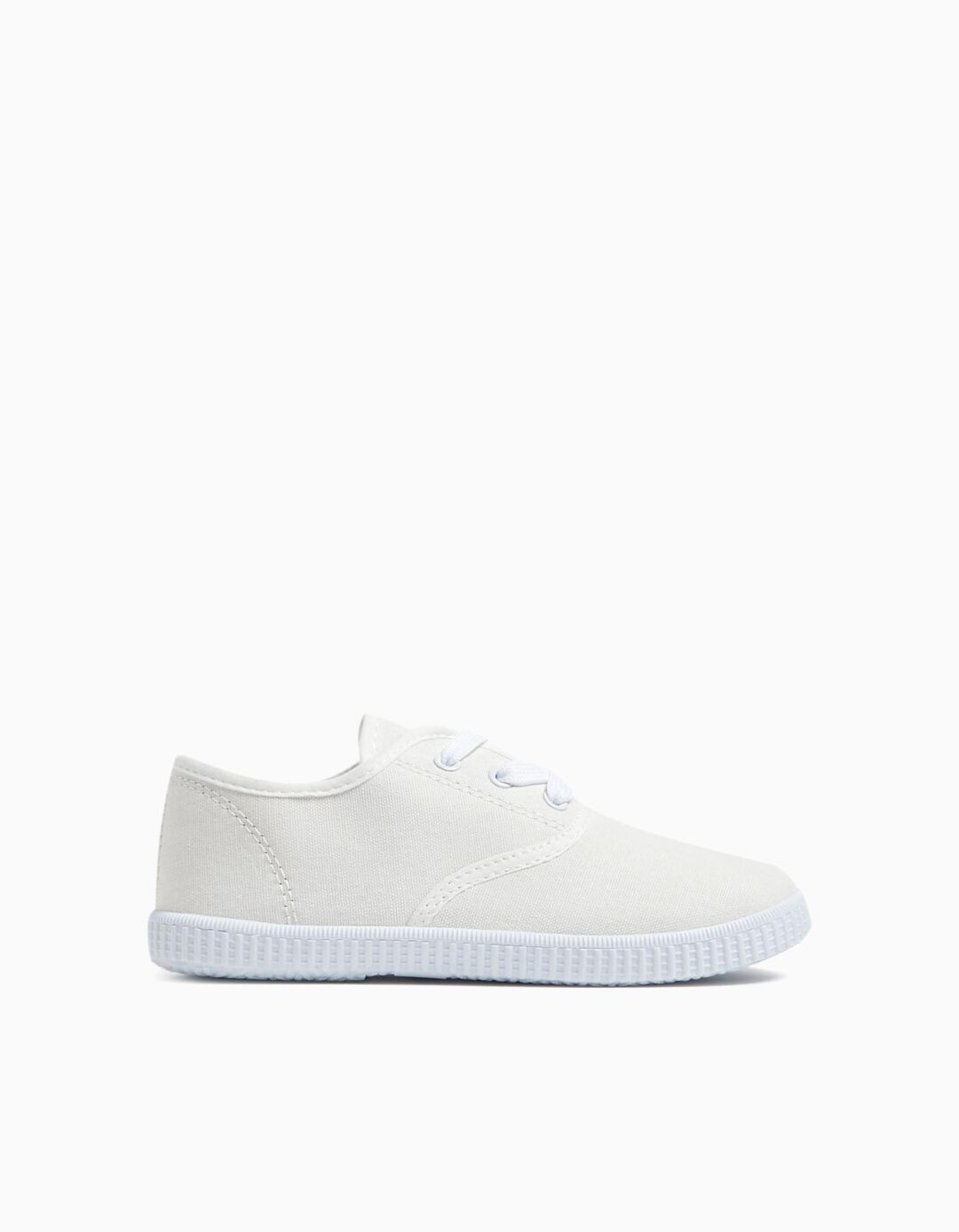 Canvas Sneakers, Girl, White