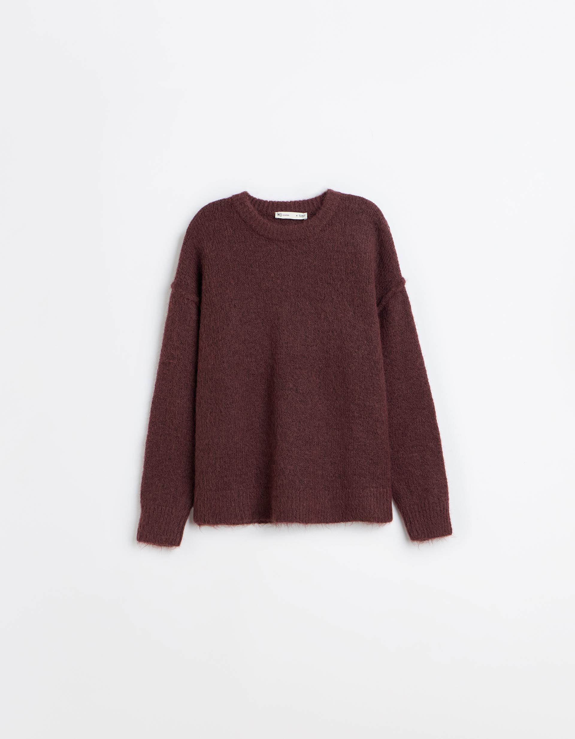Comprar Online Camisola Efeito Mohair, Mulher, Castanho Escuro