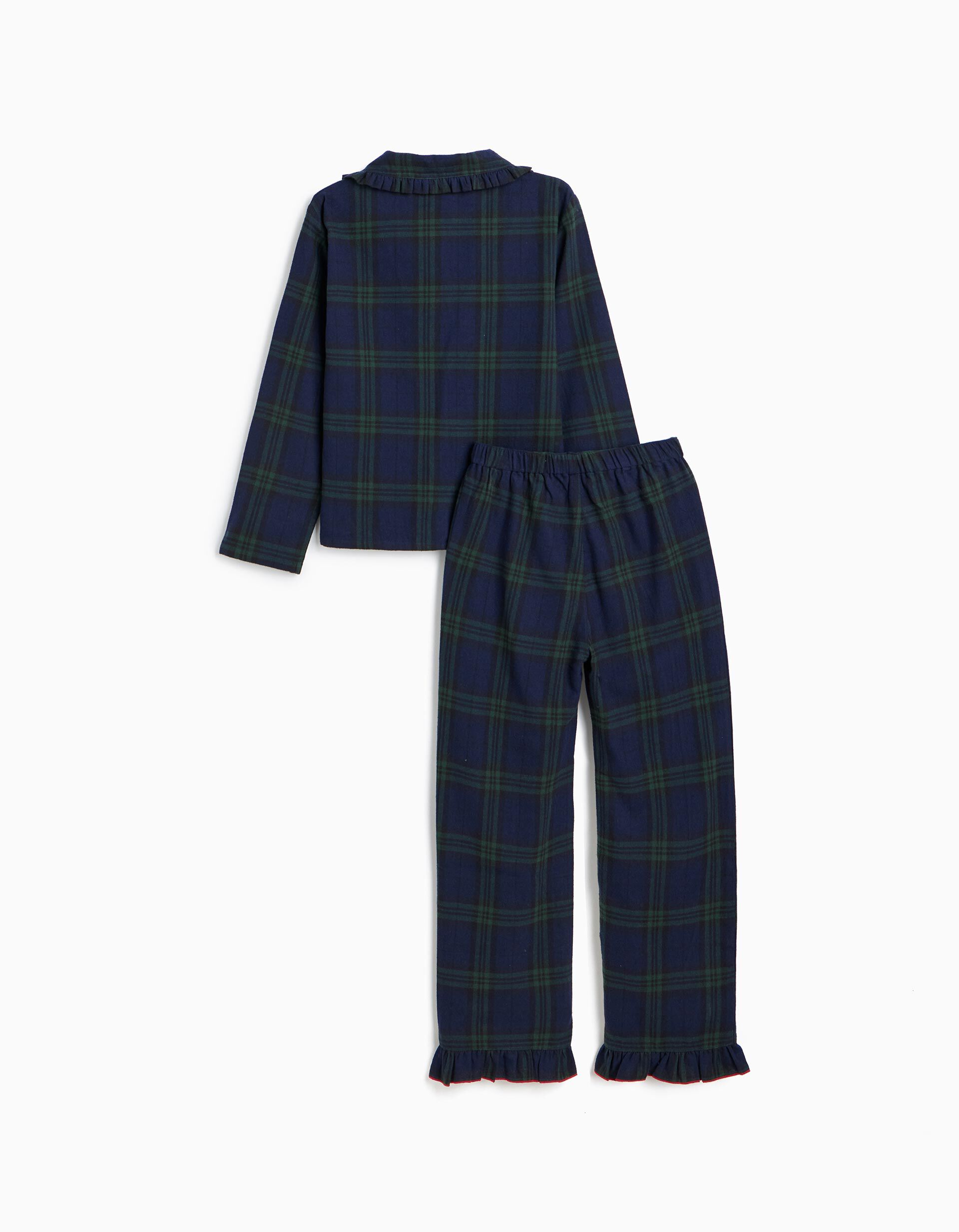 Comprar Online Pijama De Natal Em Flanela, Menina, Azul Escuro