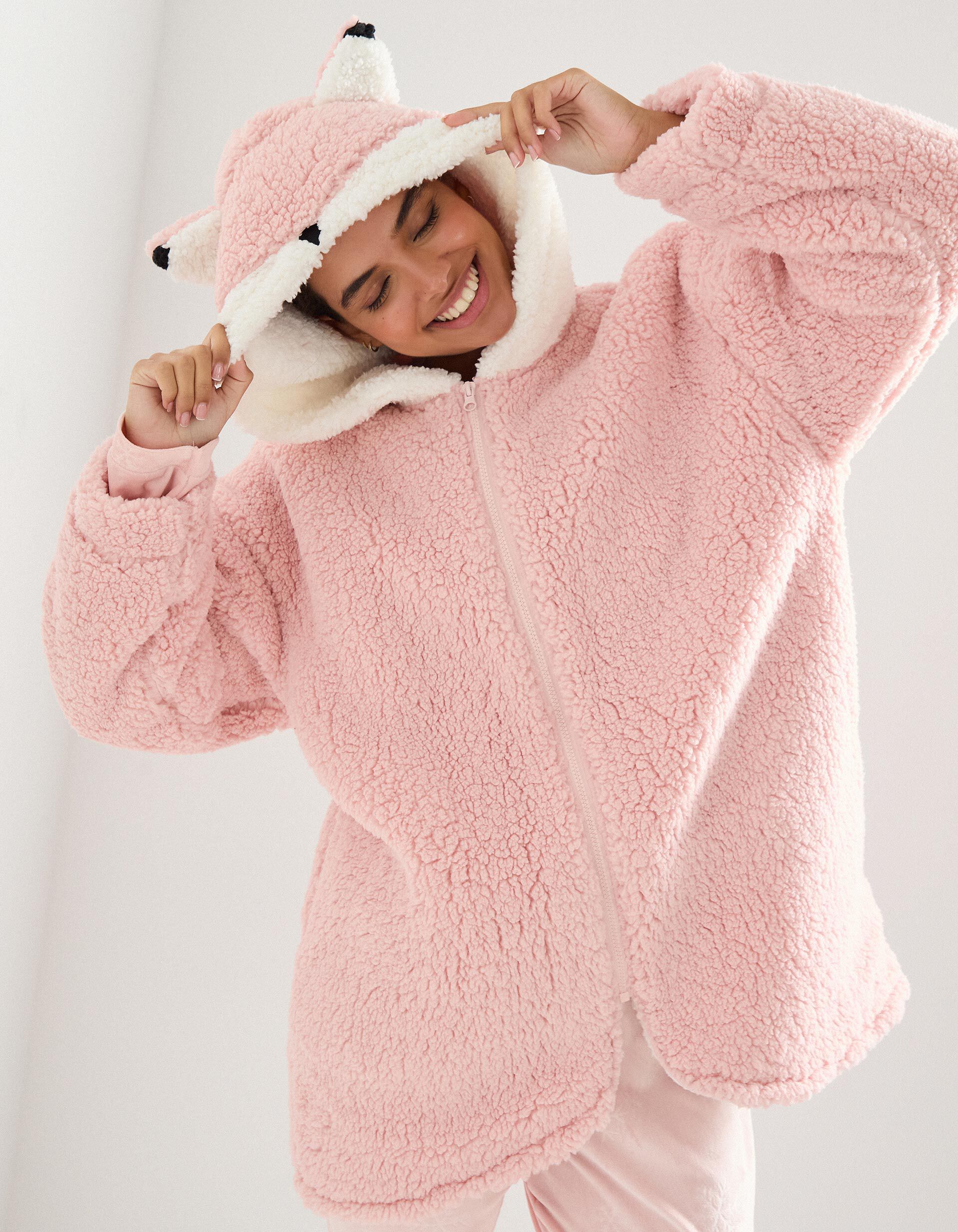 Casaco Sherpa, Mulher, Rosa Claro