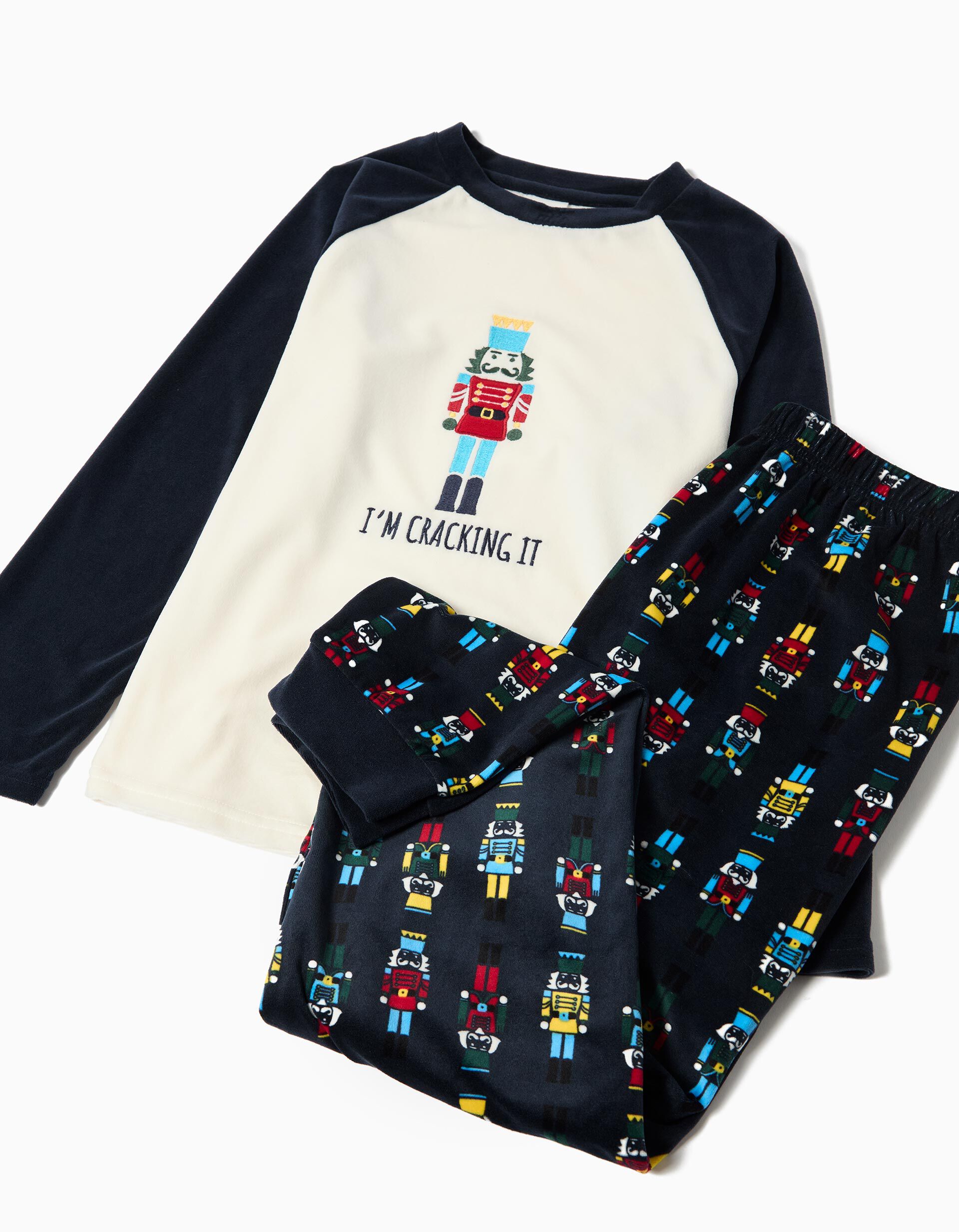 Comprar Online Pijama Aveludado, Menino, Azul Escuro