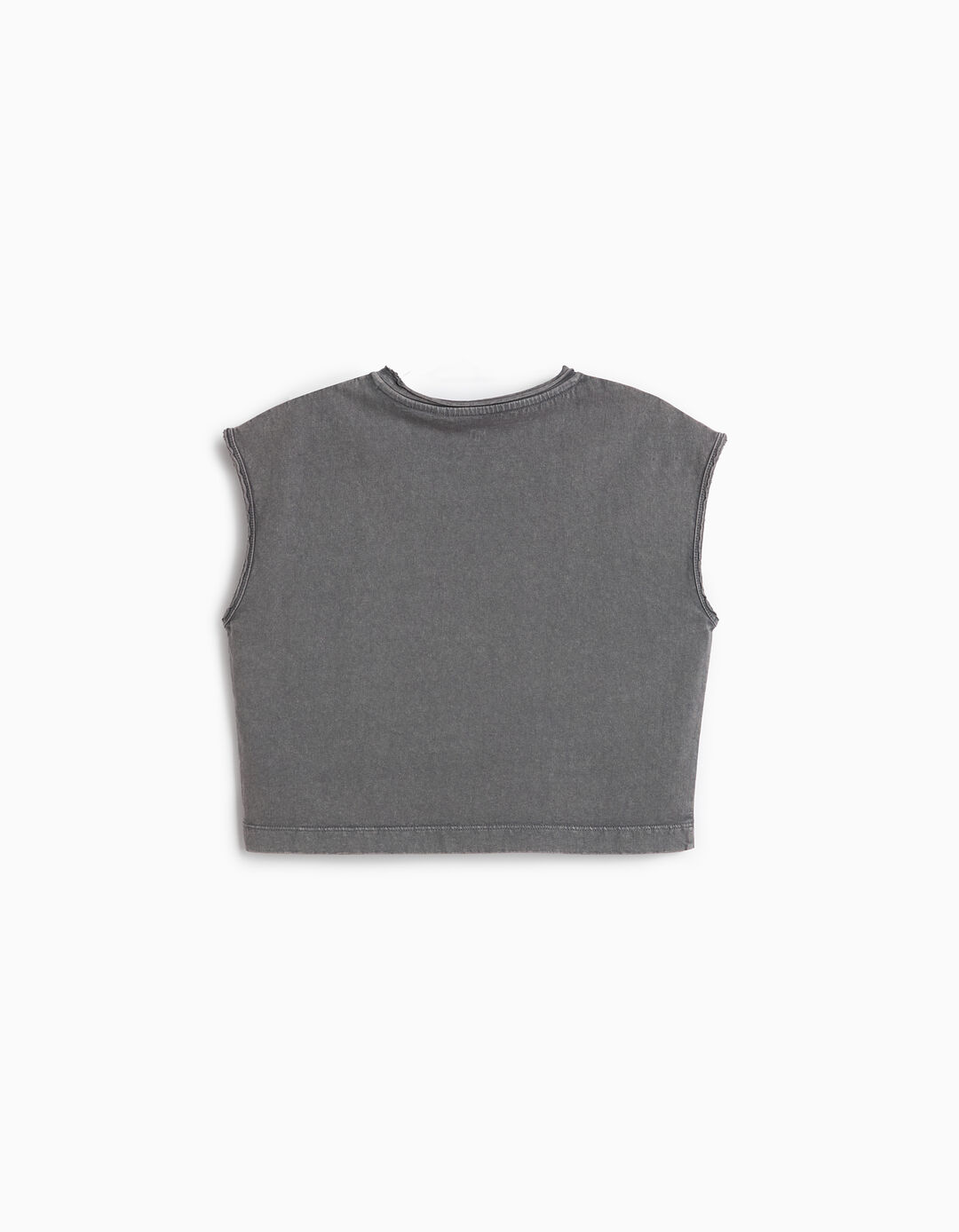 T-shirt Estampada, Menina, Cinzento 