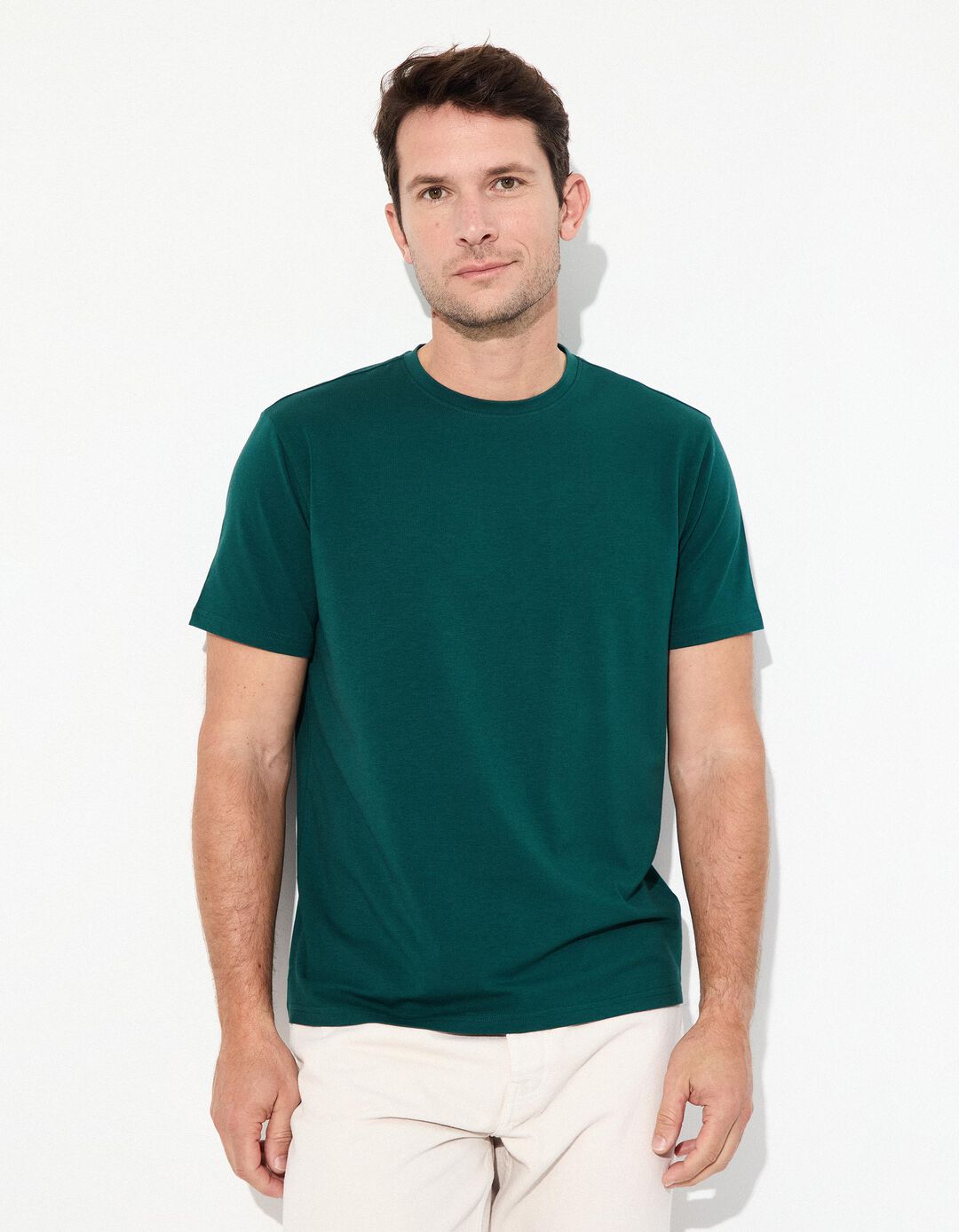 T-shirt Coolmax® Lisa, Homem, Verde Escuro 