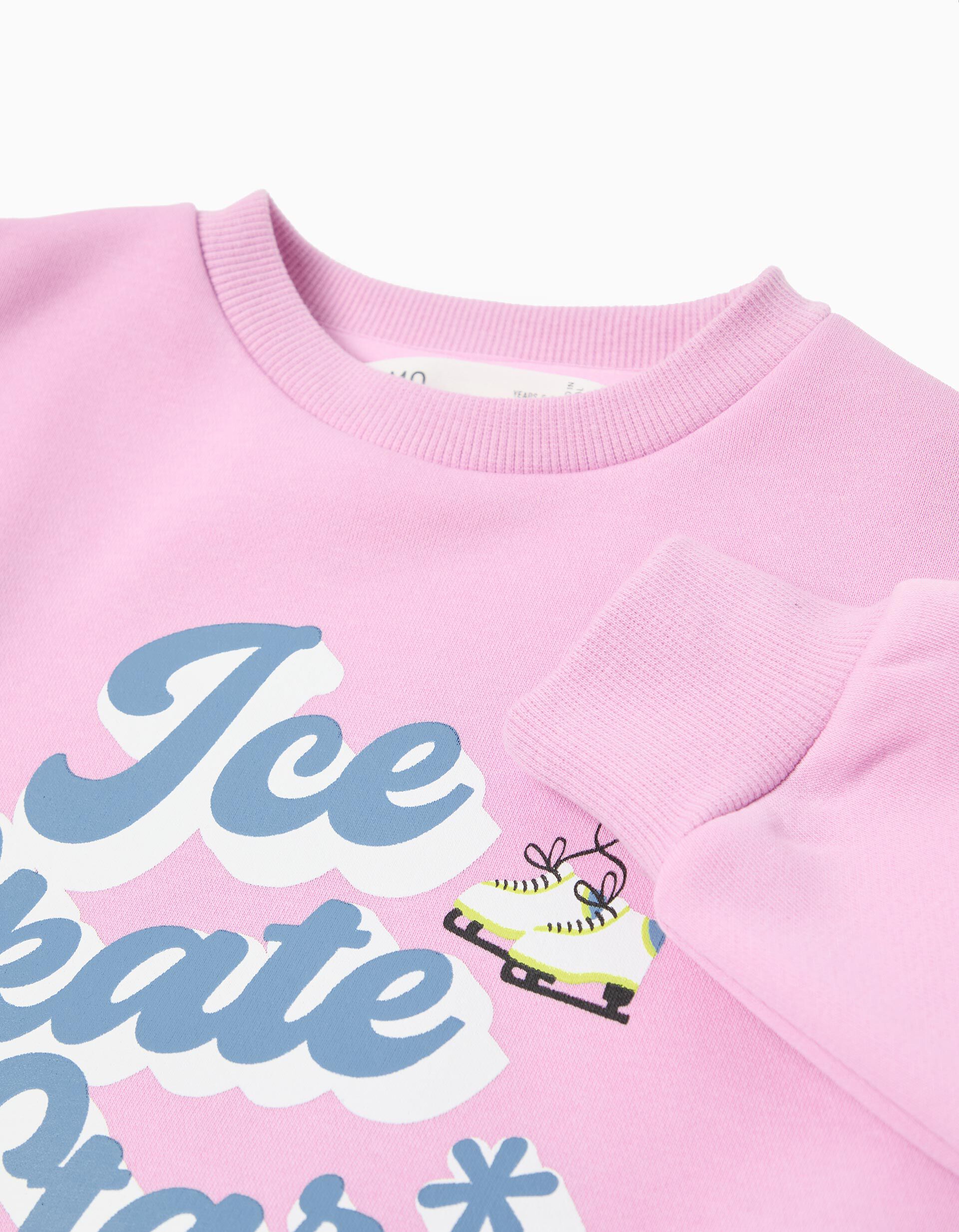 Comprar Online Sweatshirt de Felpa, Menina, Rosa Claro