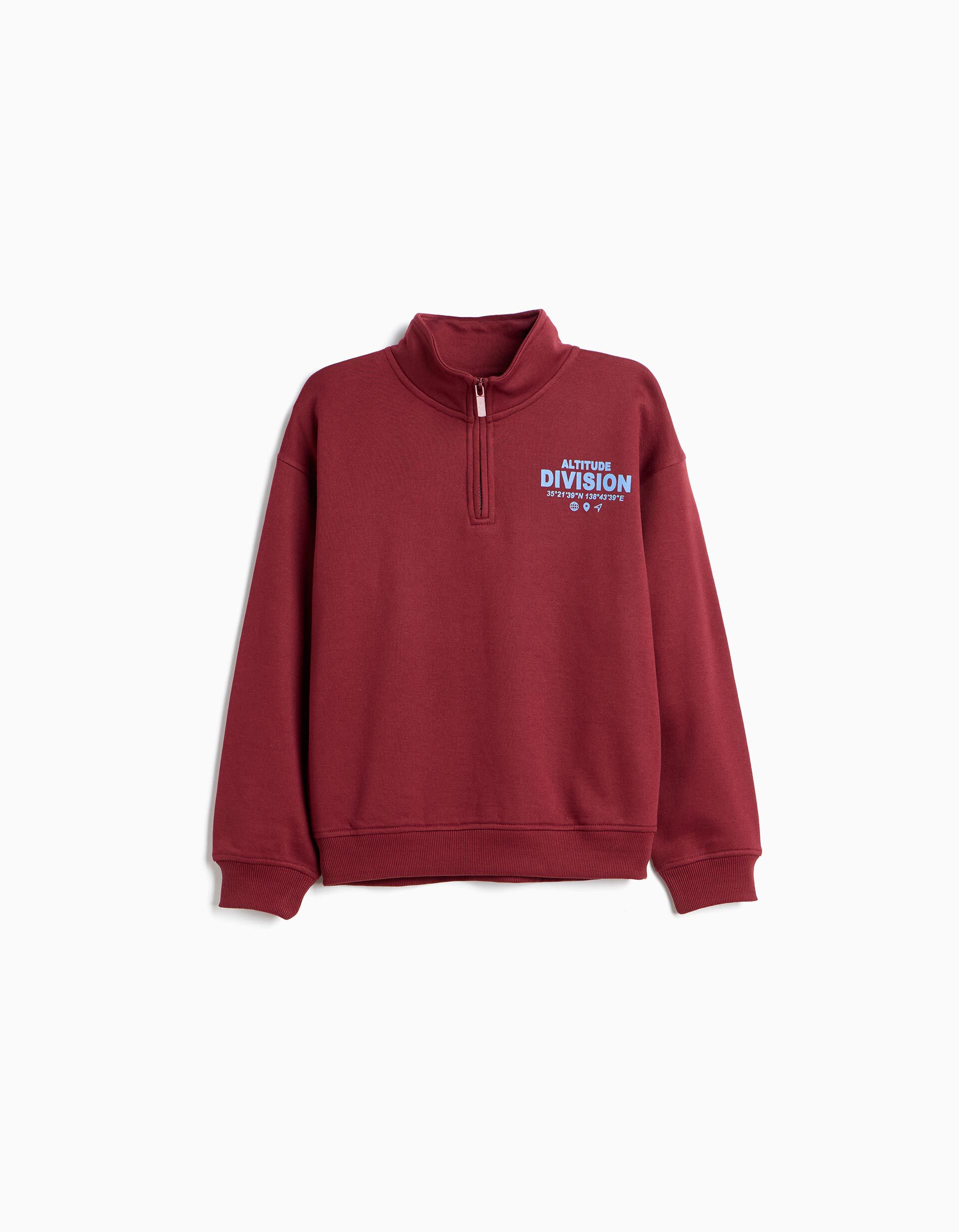 Comprar Online Sweatshirt, Menino, Vermelho Escuro