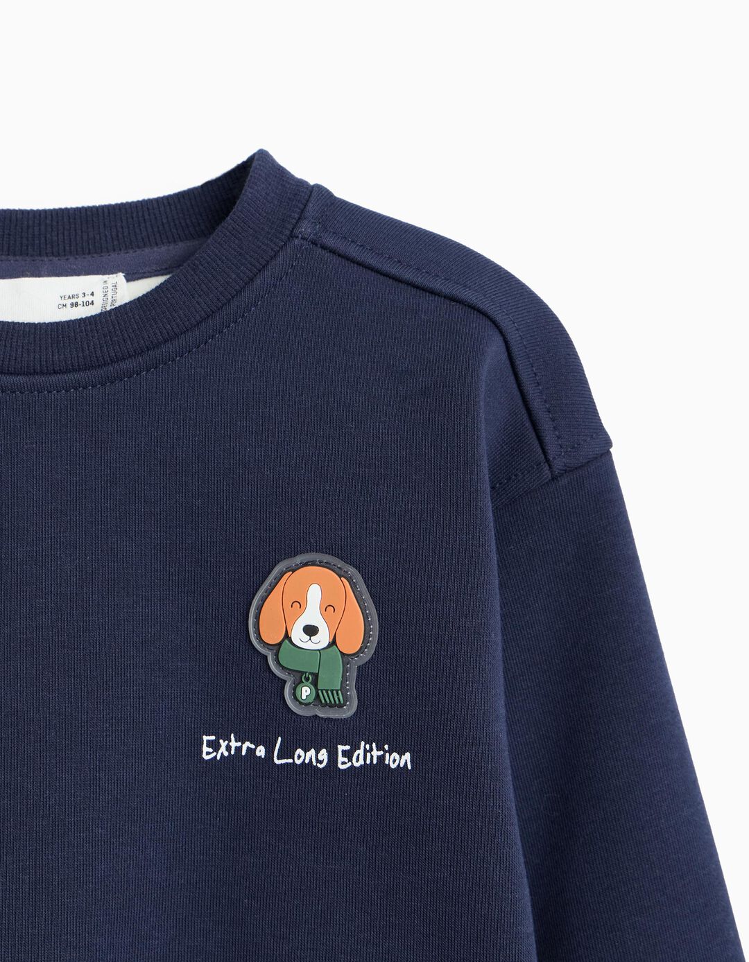 Sweatshirt De Felpa, Menino, Azul Escuro