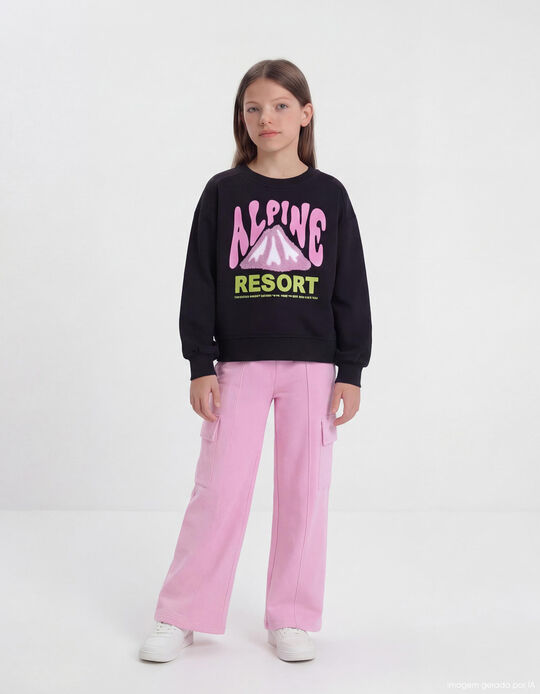 Comprar Online Cal&ccedil;as Cargo, Menina, Rosa Claro