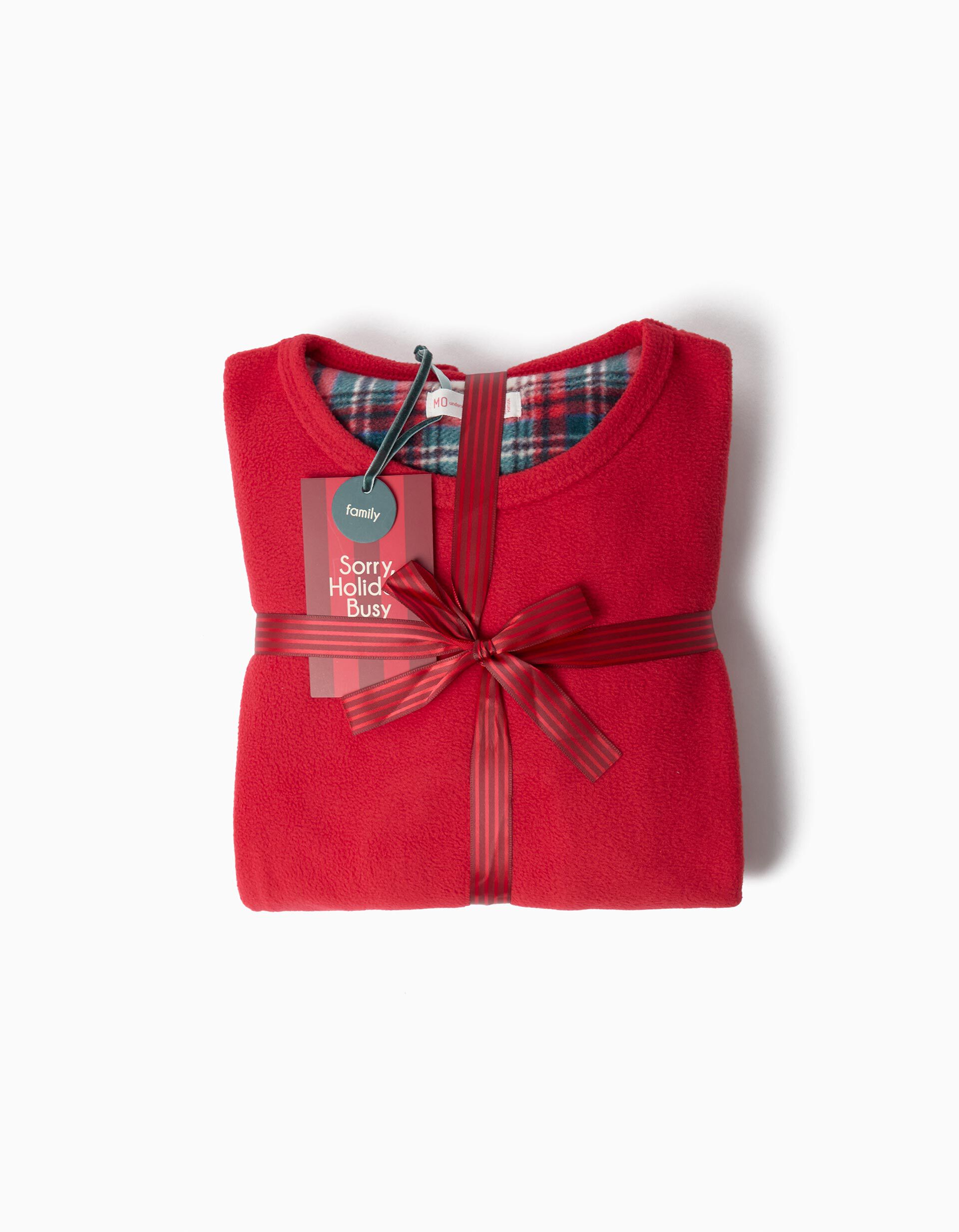 Comprar Online Pijama Polar De Natal, Menino, Vermelho Escuro