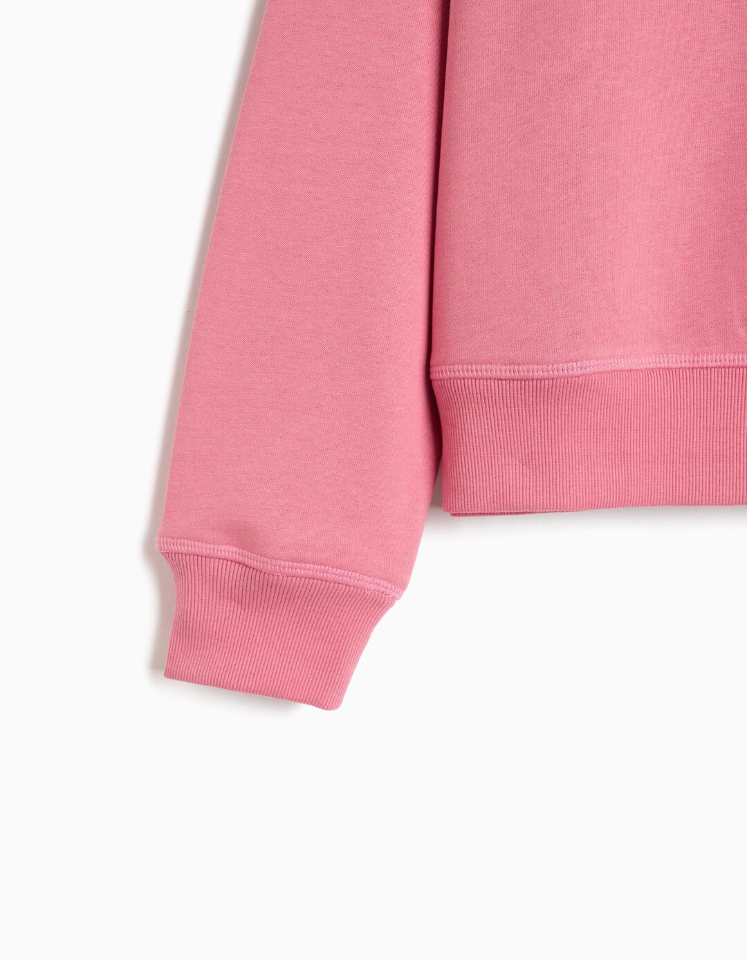 Sweatshirt Estampada, Menina, Rosa