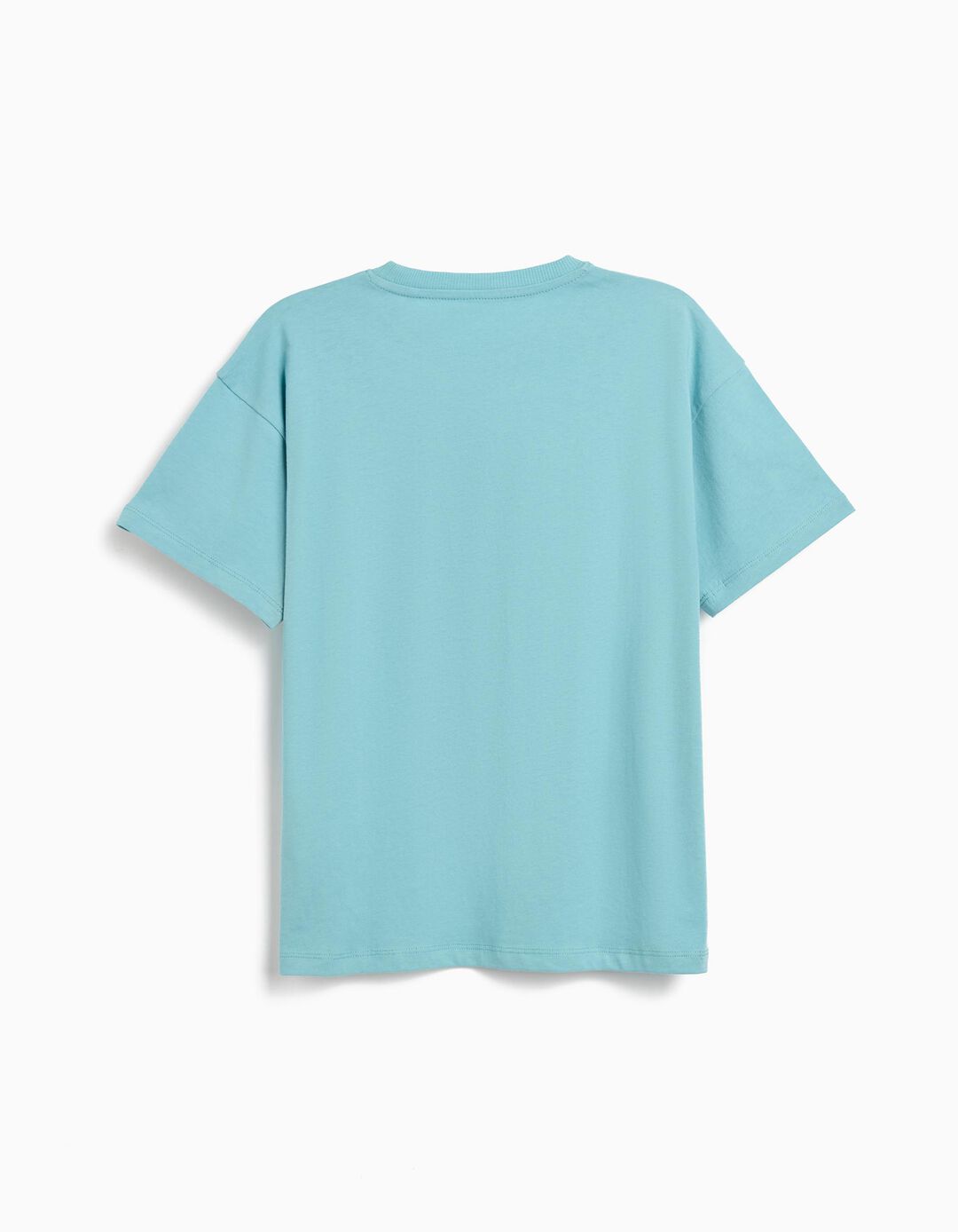 T-shirt Print, Menino, Azul Claro 