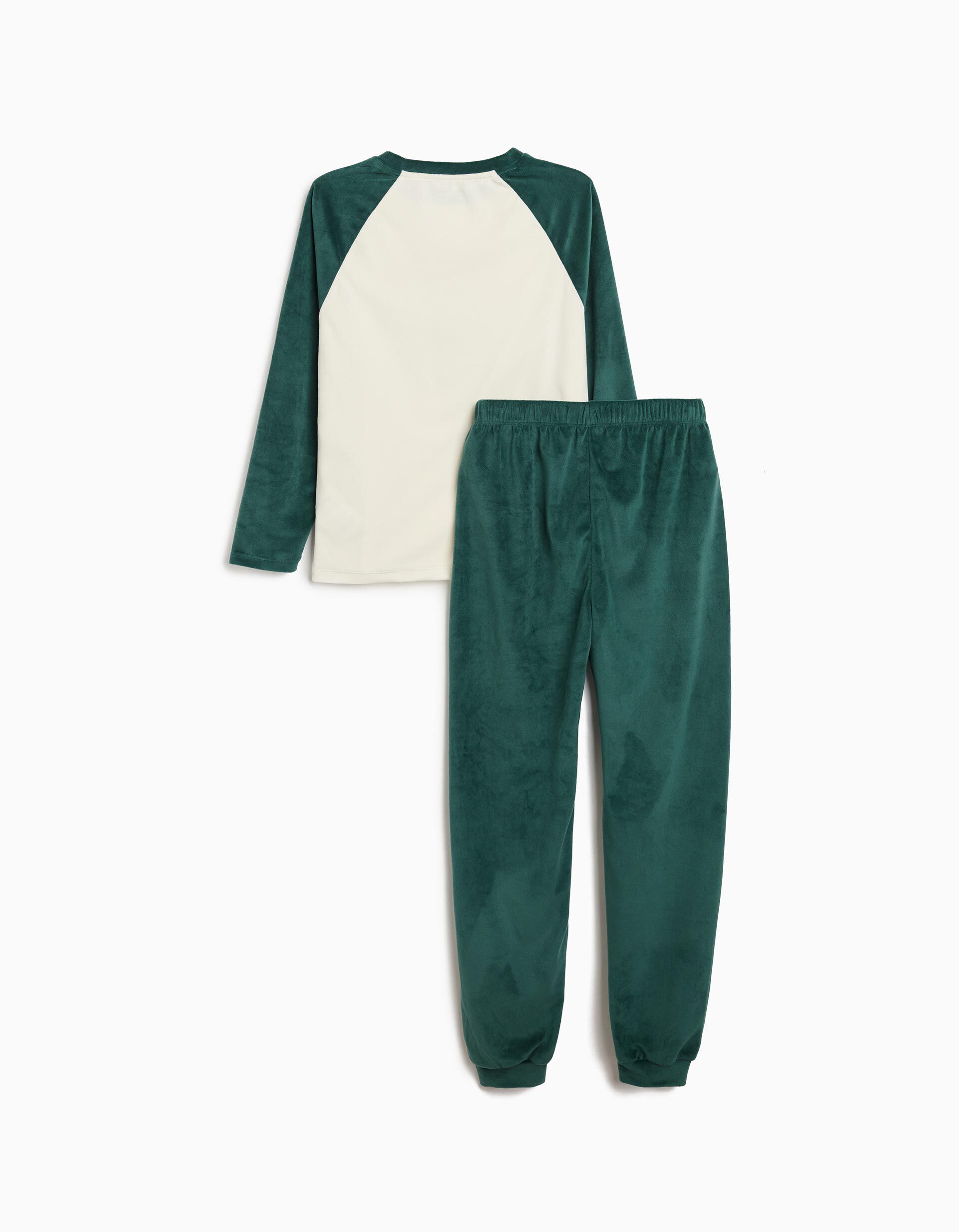 Comprar Online Pijama Veludo, Menino, Verde Escuro