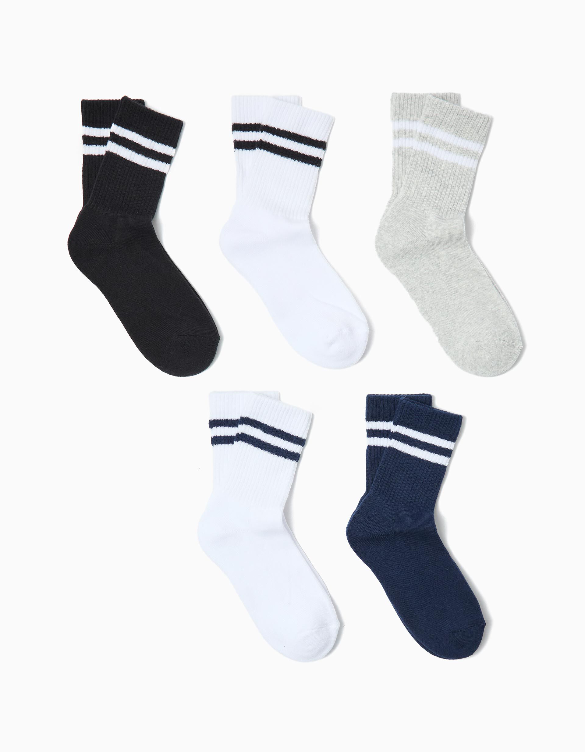 Comprar Online Pack 5 Pares de Meias, Menino, Multicor