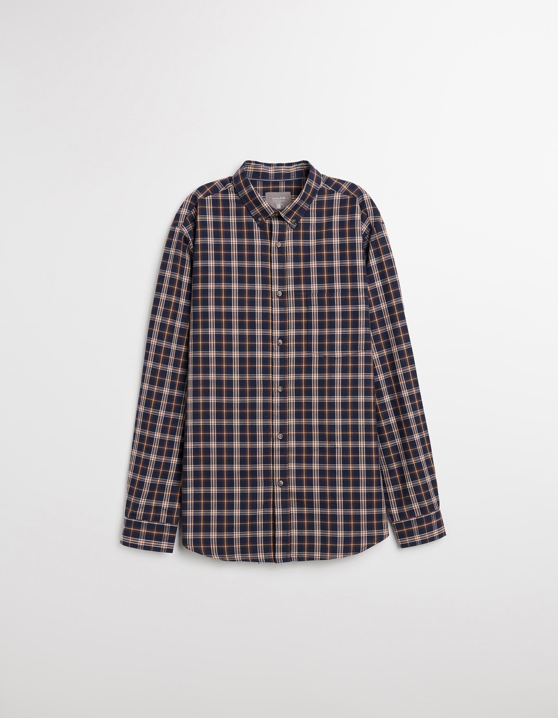 Comprar Online Camisa de Xadrez, Homem, Castanho