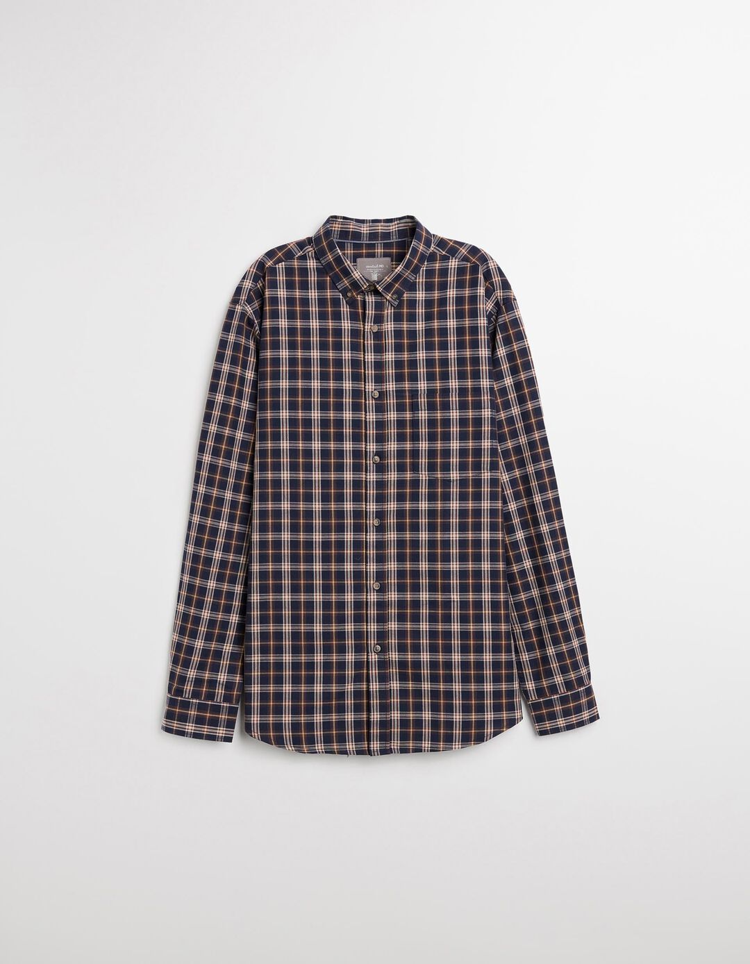 Camisa de Xadrez, Homem, Castanho