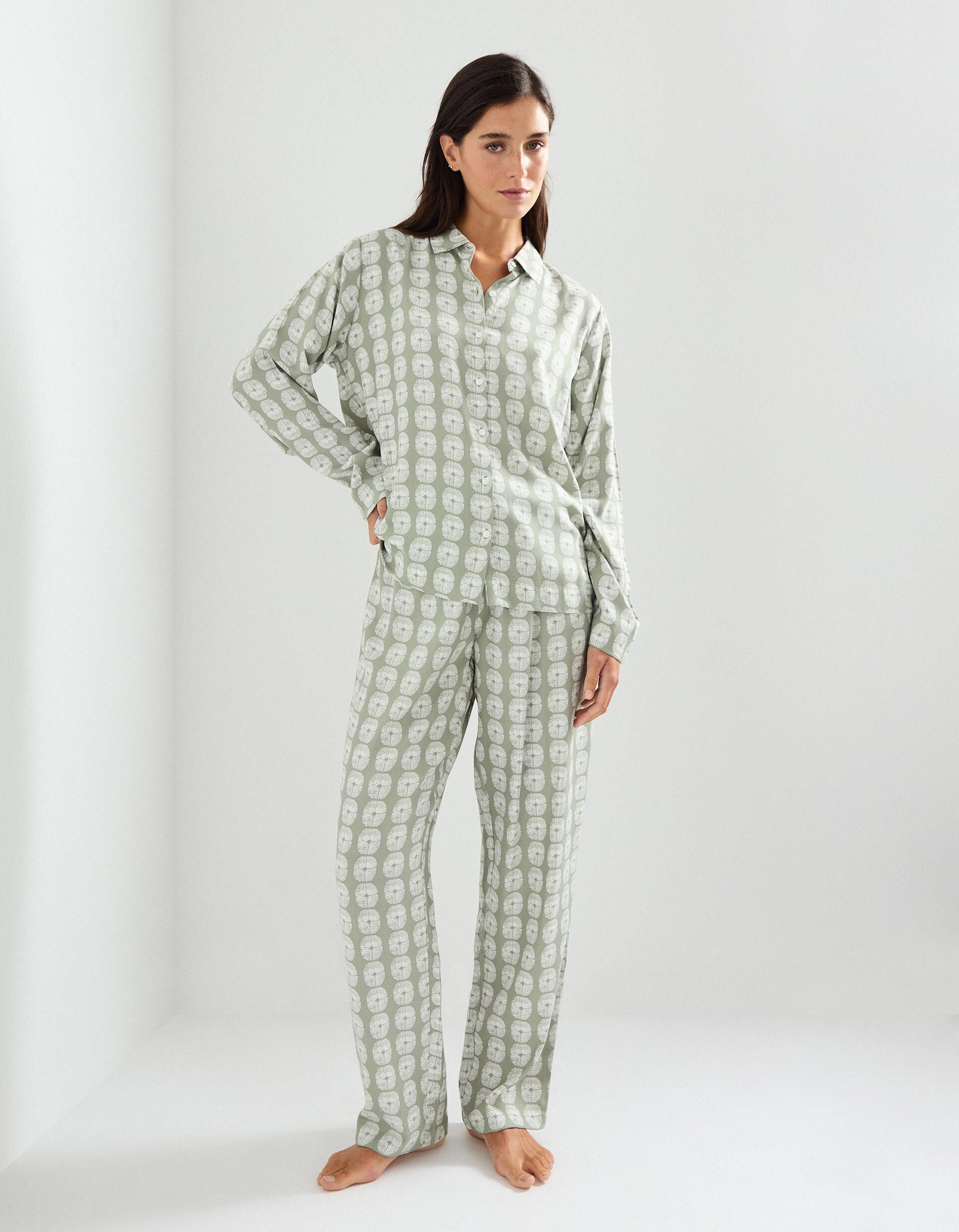 Comprar Online Pijama Viscose, Mulher, Cinzento Claro 
