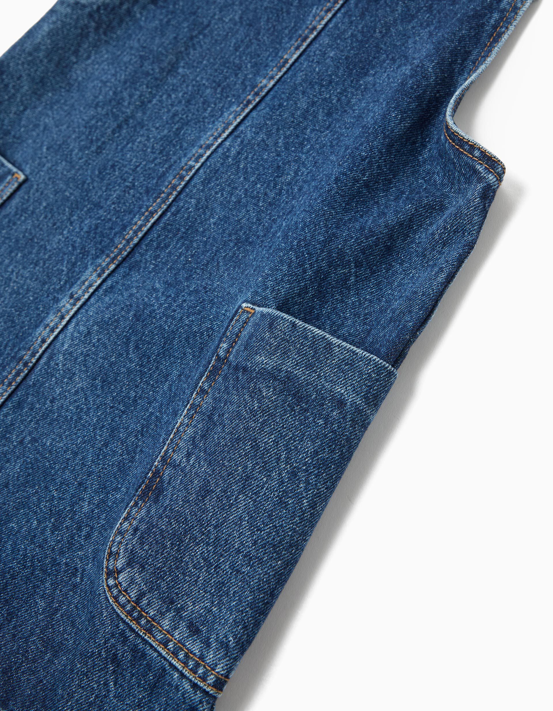 Comprar Online Saia Jardineira, Menina, Azul