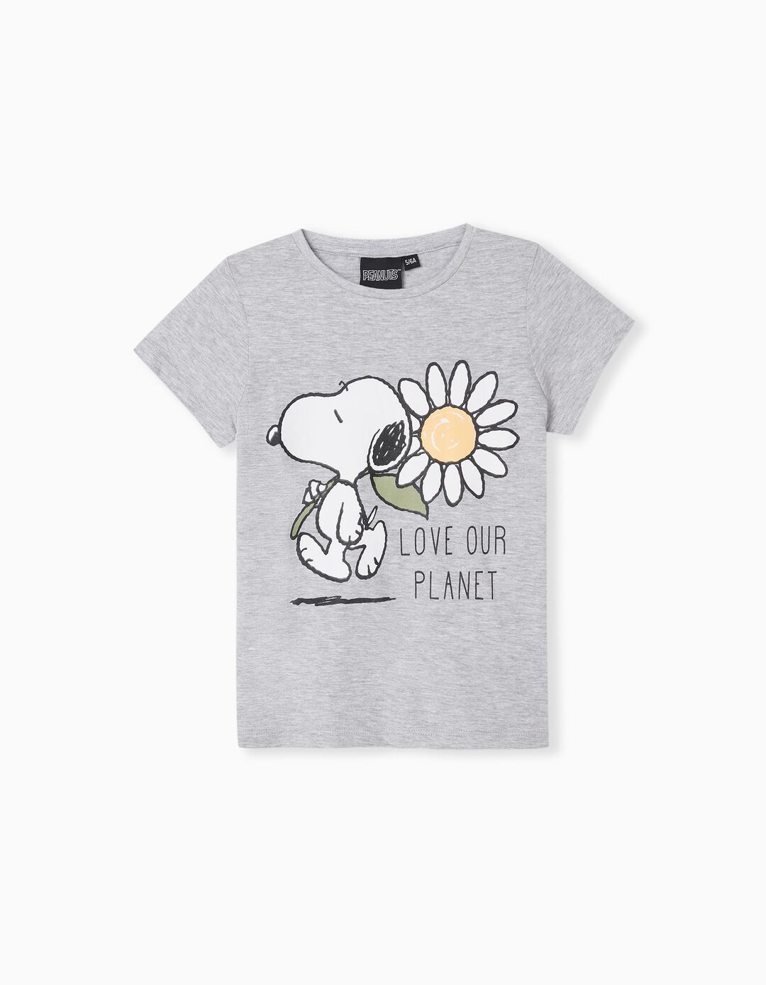 Snoopy' T-shirt, Girls, Light Grey