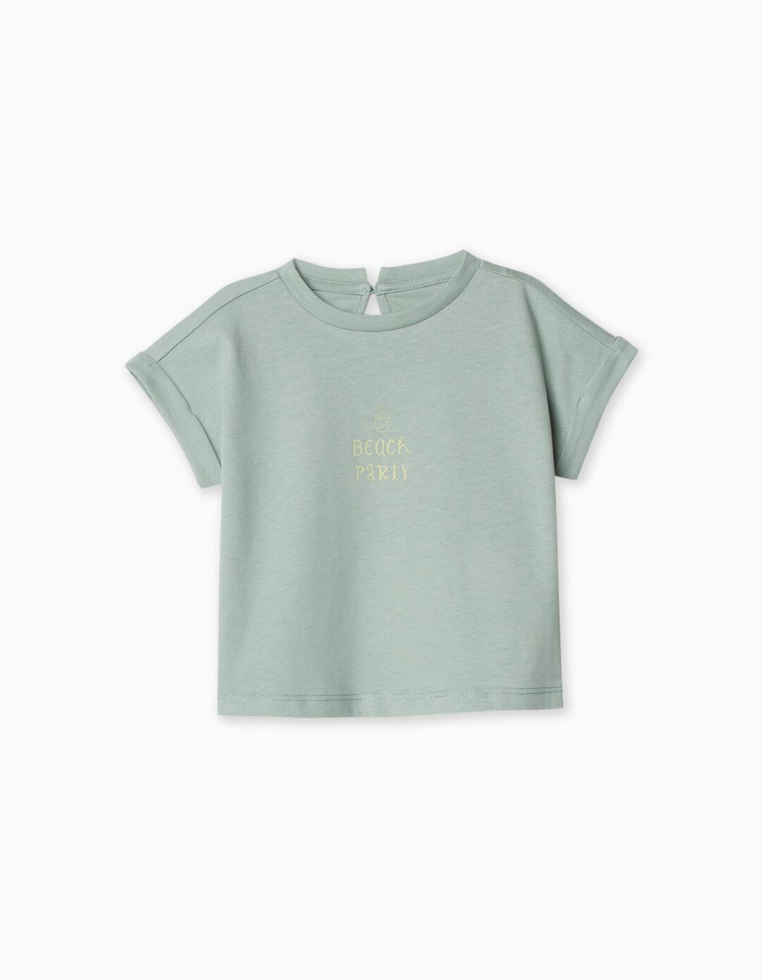 T-shirt, Bebé Menina, Verde Claro