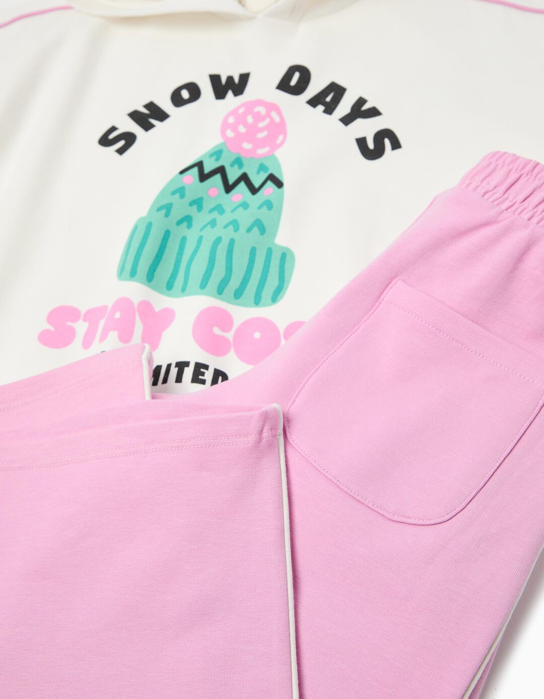 Conjunto de Jogging, Menina, Branco