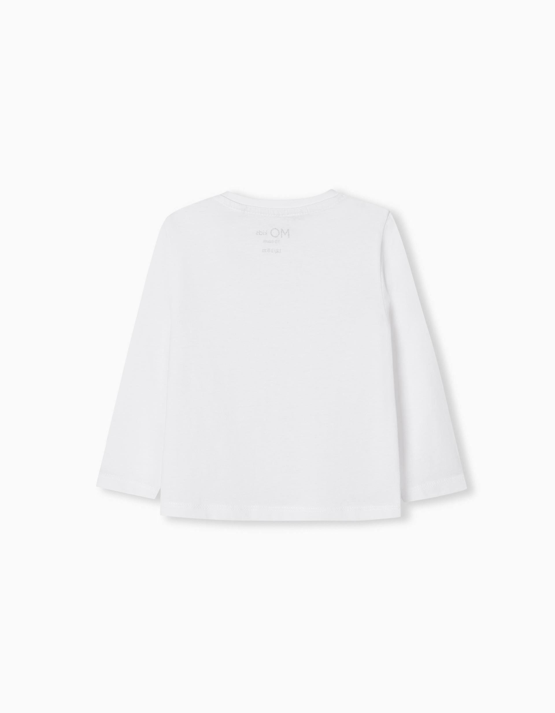 Comprar Online T-shirt de Manga Comprida, Beb&eacute; Menina, Branco