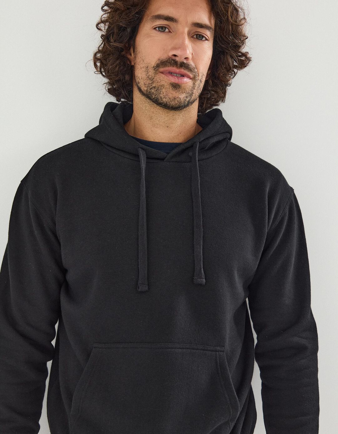 Sweatshirt com Capuz, Homem, Preto